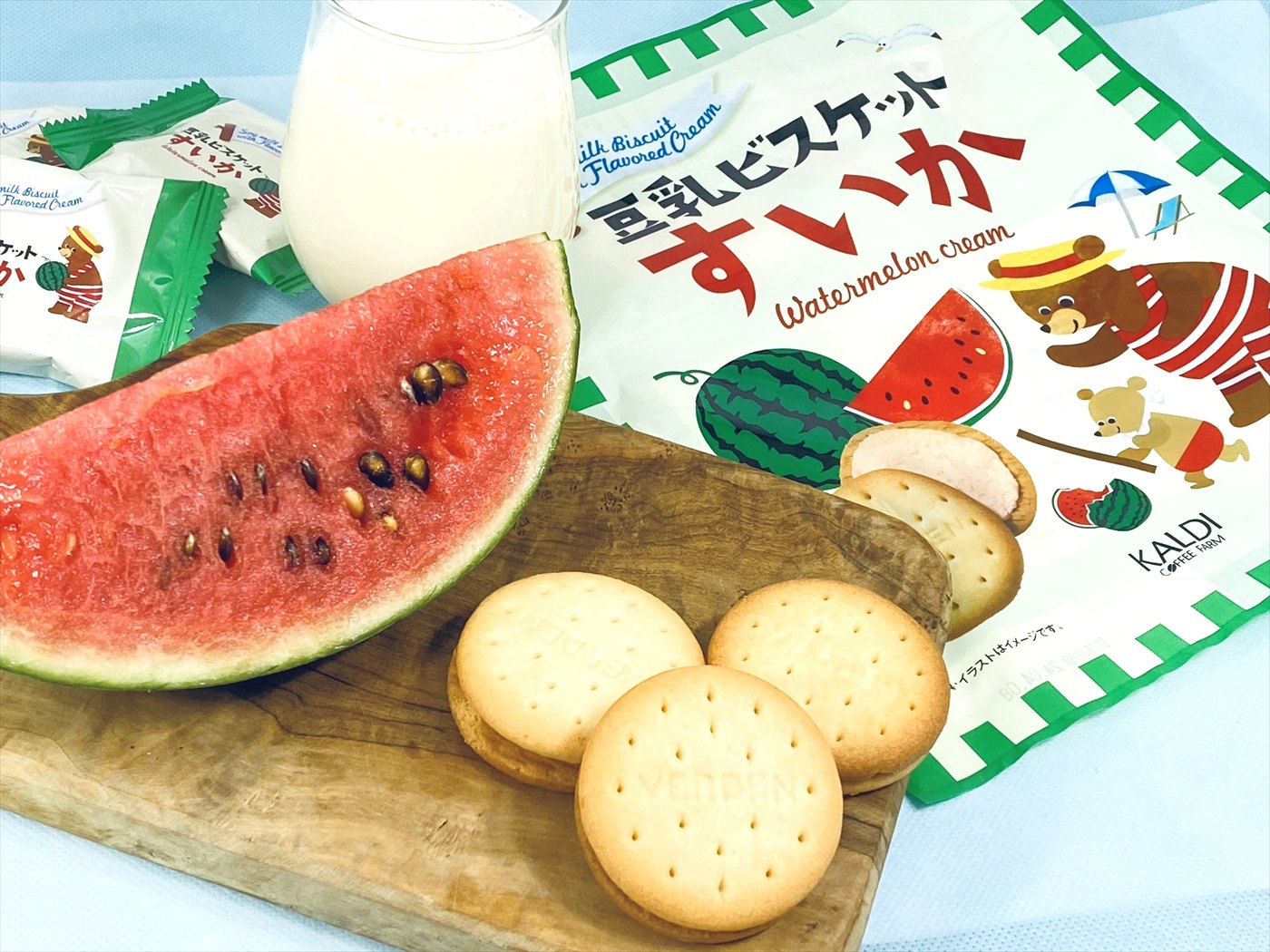 カルディ 新発売』夏の風物詩スイカ！さっぱりと優しい甘さの「すいか