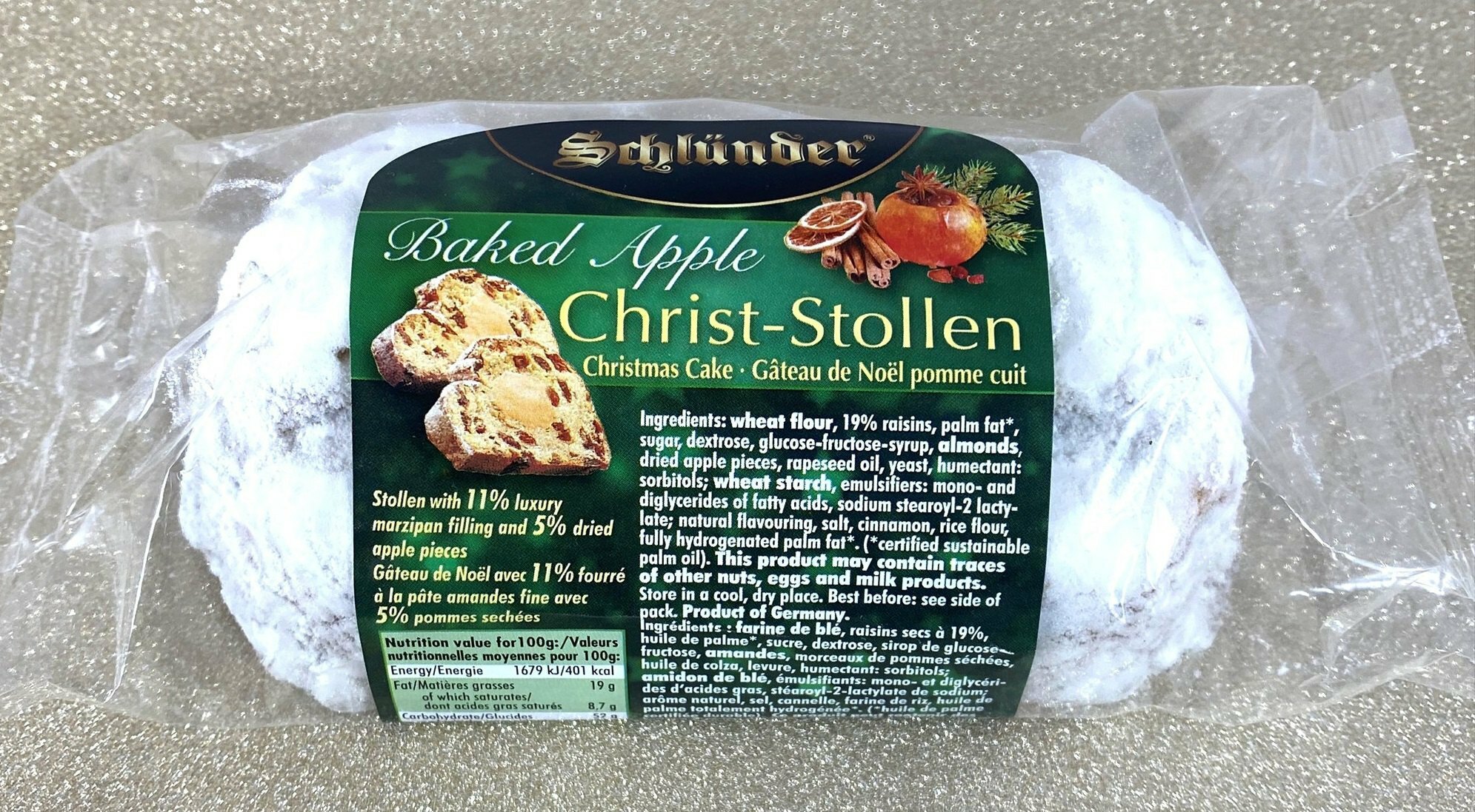 Schlünder Christ-Stollen Baked Apple.