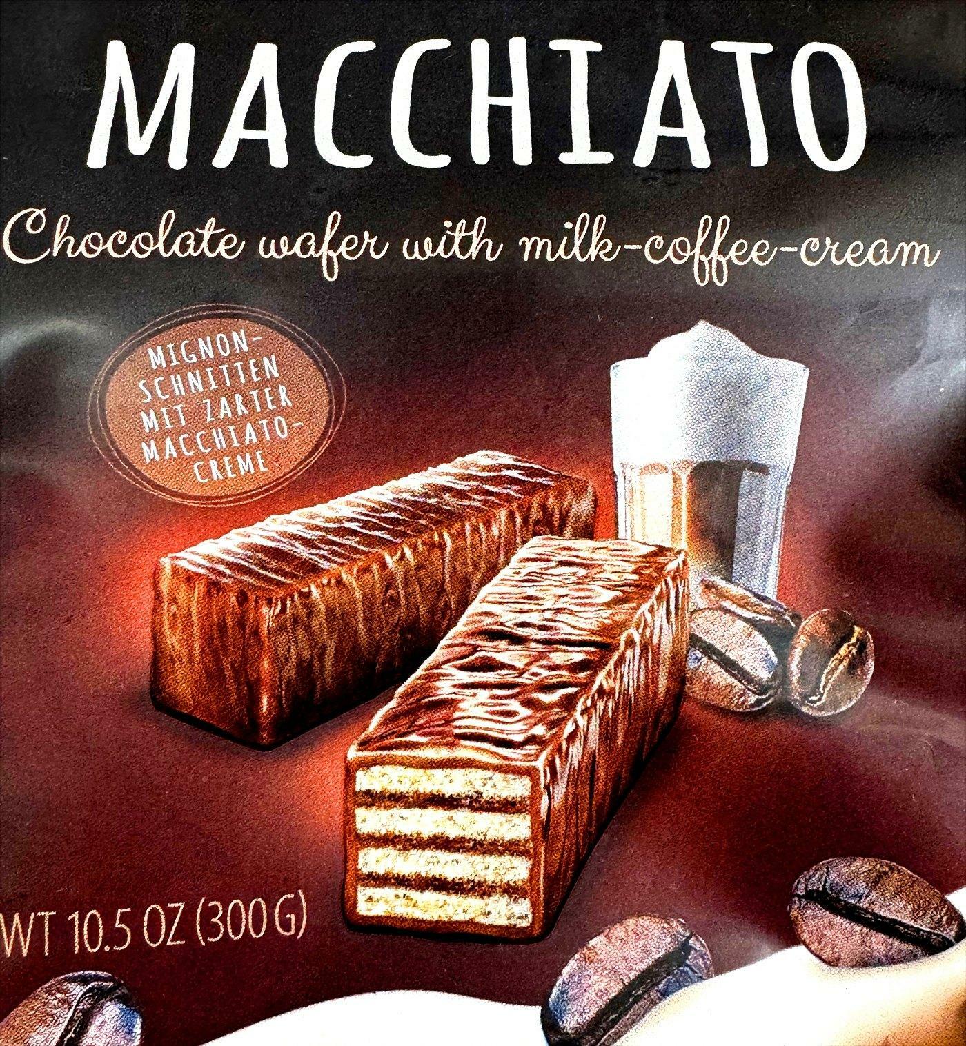 Chocolate Wafer with Milk Coffee Cream.