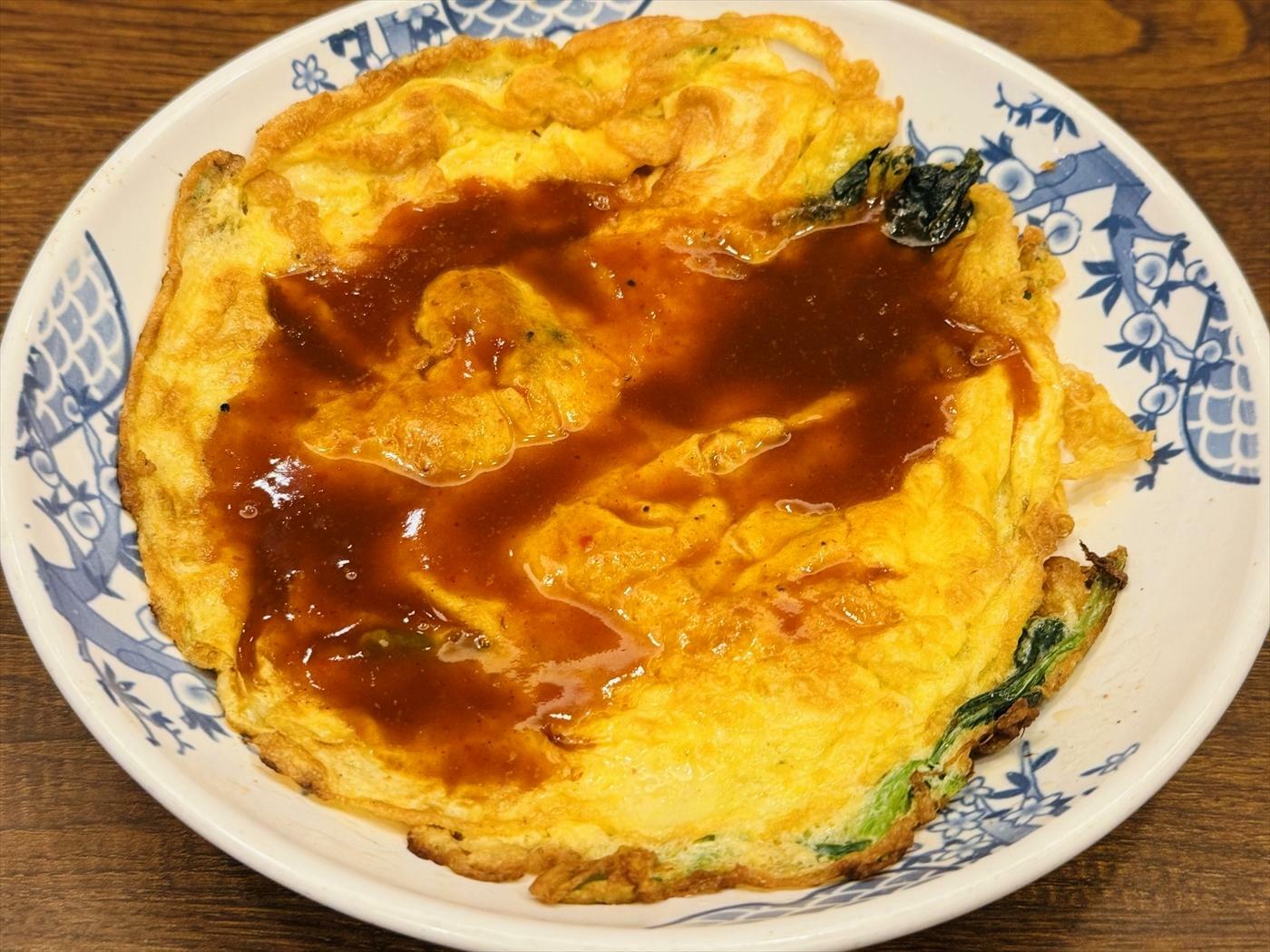 台湾夜市名物！　牡蠣オムレツ - バーミヤン 879円（税込）