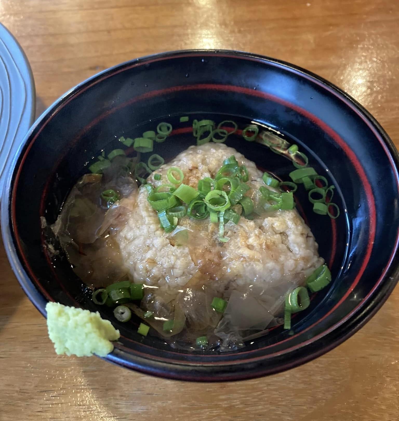 相模園：焼きおにぎりの出汁茶漬け