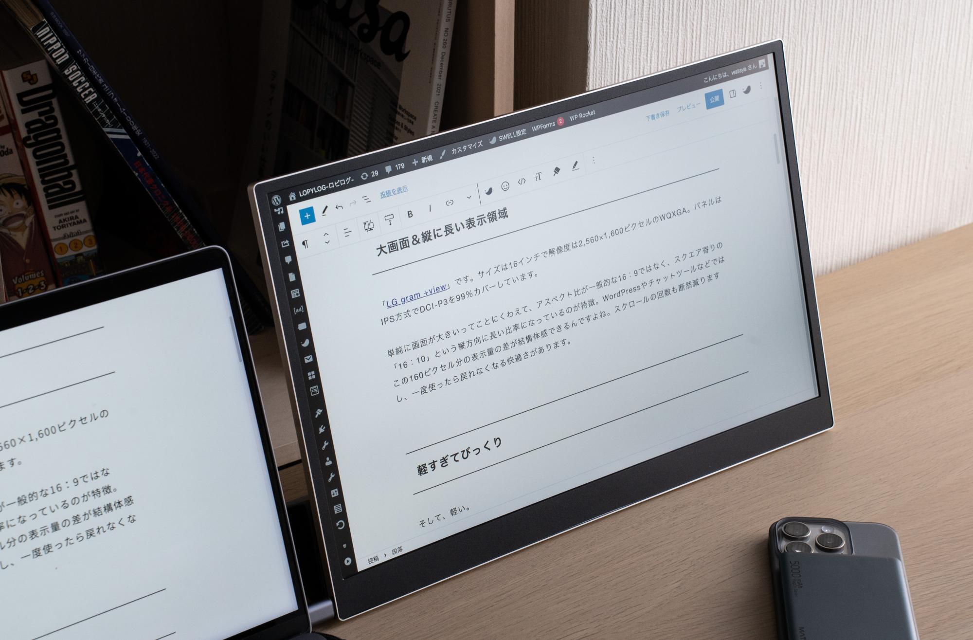 外部モニターは「LG gram +view」で十分?大画面16:10比率が至高 外部モニターは「LG gram +view」で十分?大画面16:10比率が至高