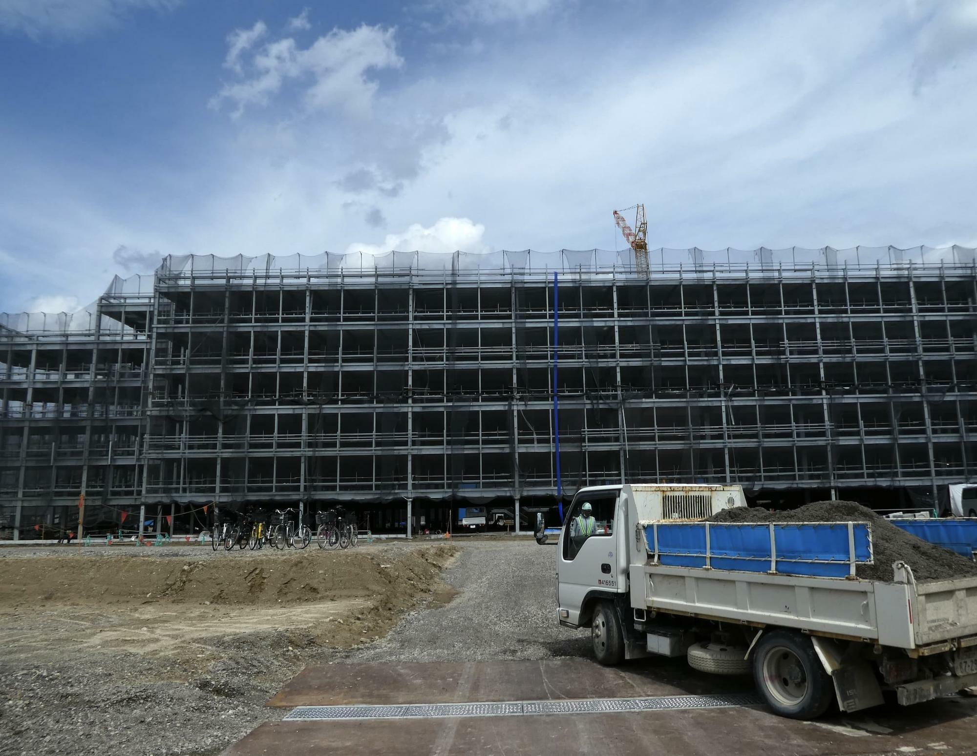 松生町の新設工事の様子(撮影：２０２２年７月）