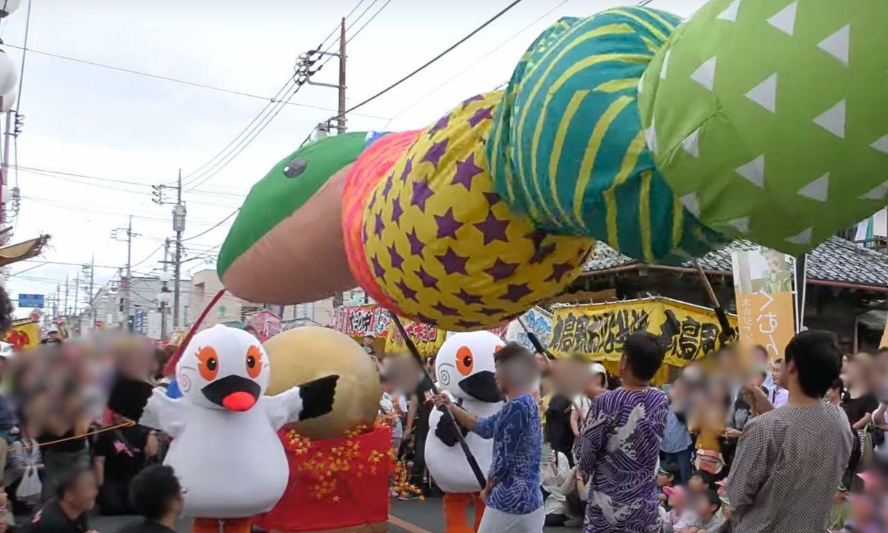 大蛇からたまごを守る、こうちゃん・うのちゃん