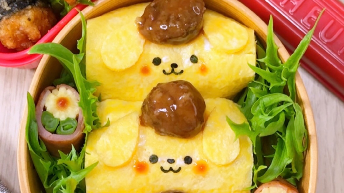 キャラ弁】これならできそう！簡単でかわいいポムポムプリン弁当