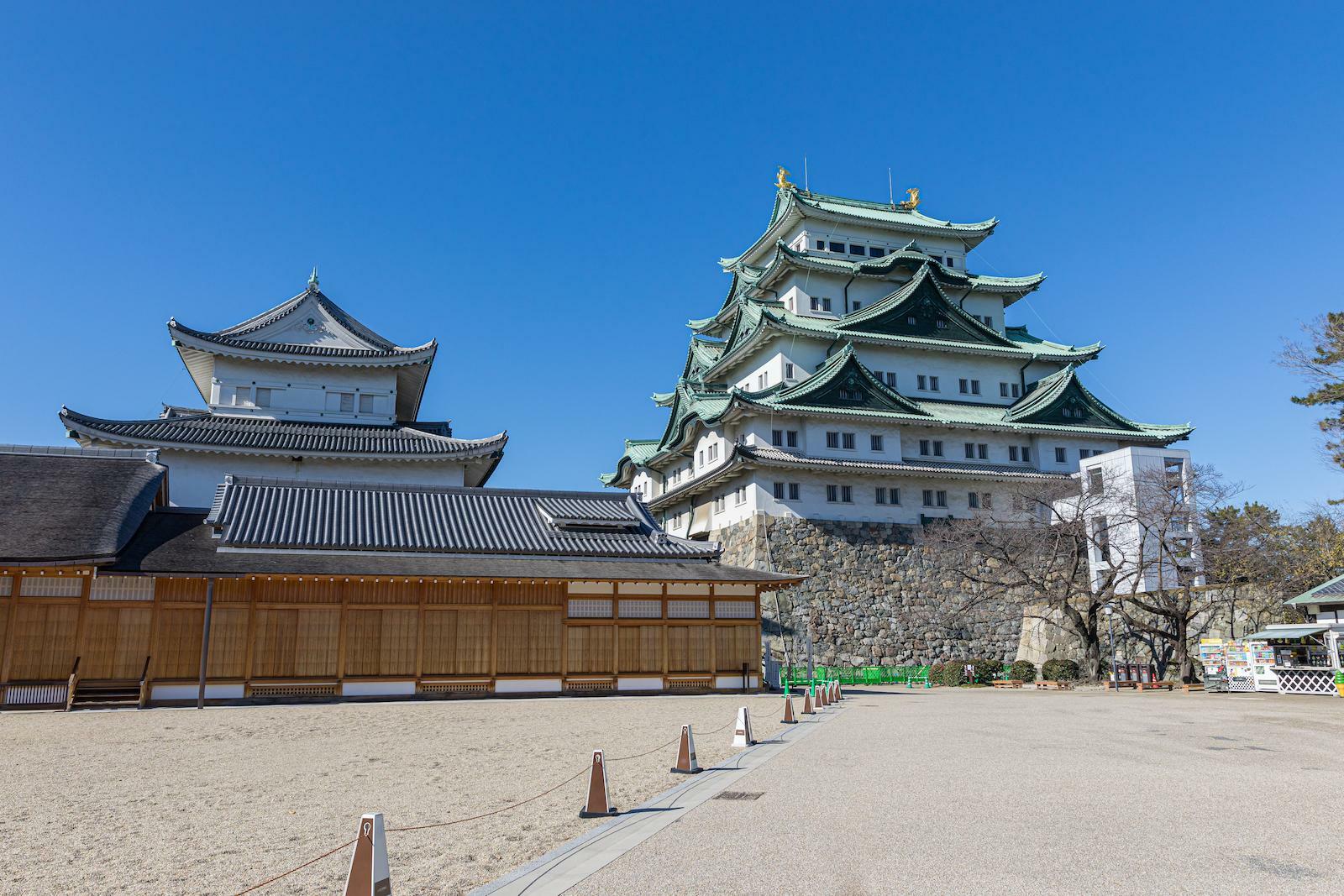 復元された現在の名古屋城。木曽檜が尾張繁栄の源泉でもあった