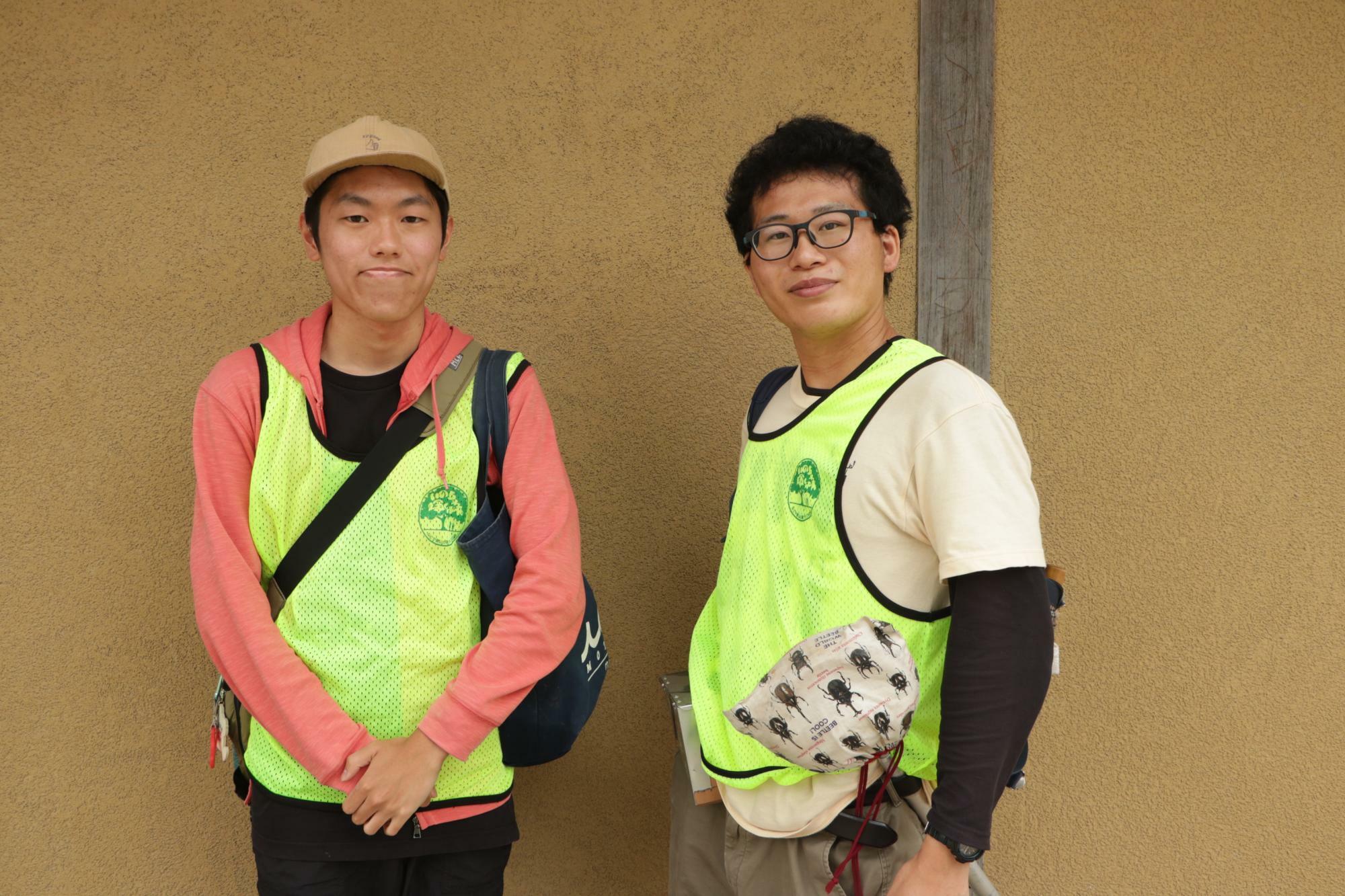 大学生の三輪さん（左）/大学院生の石川さん（右）