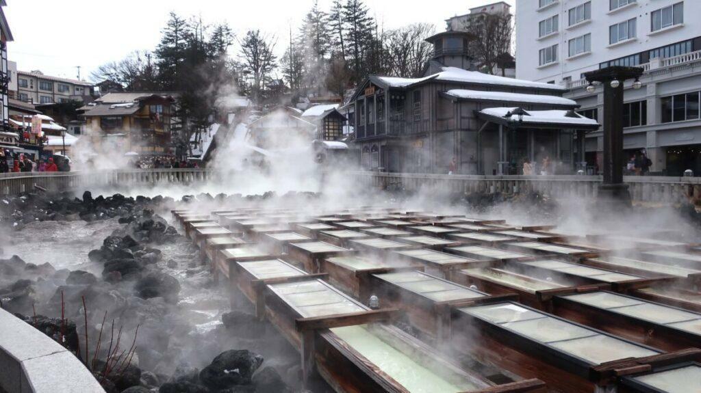 草津温泉の「湯畑」