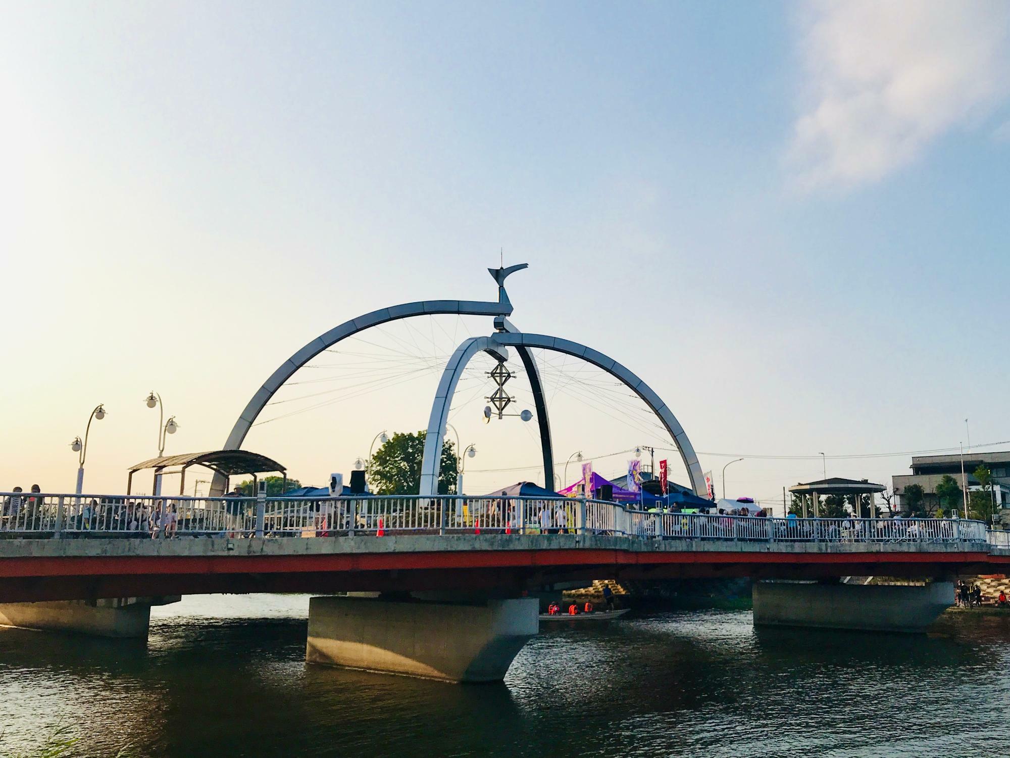 2019年開催の「第７回 春日部夕涼みフェスタin公園橋」の様子