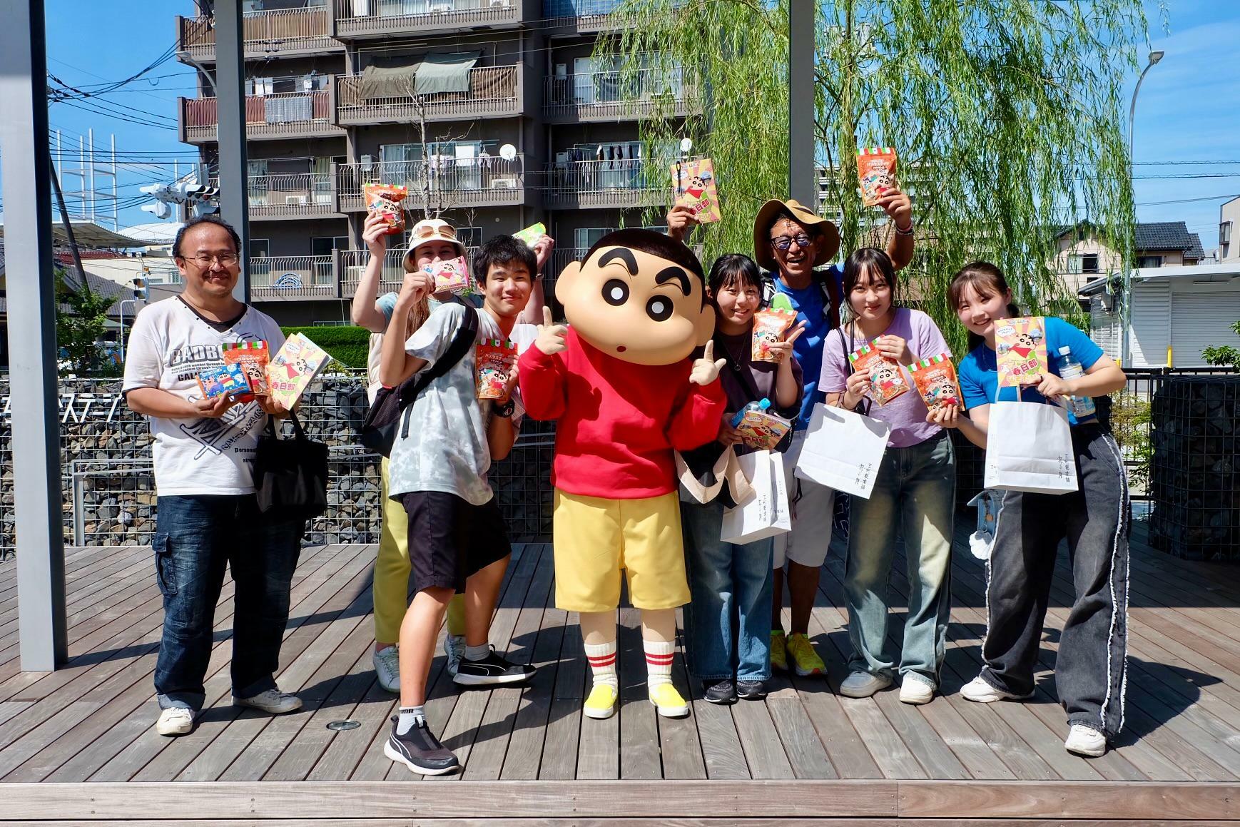 「クレヨンしんちゃん 春日部なぞたび」モニターイベント（提供画像）※特別にしんちゃんのお出迎えがありました。