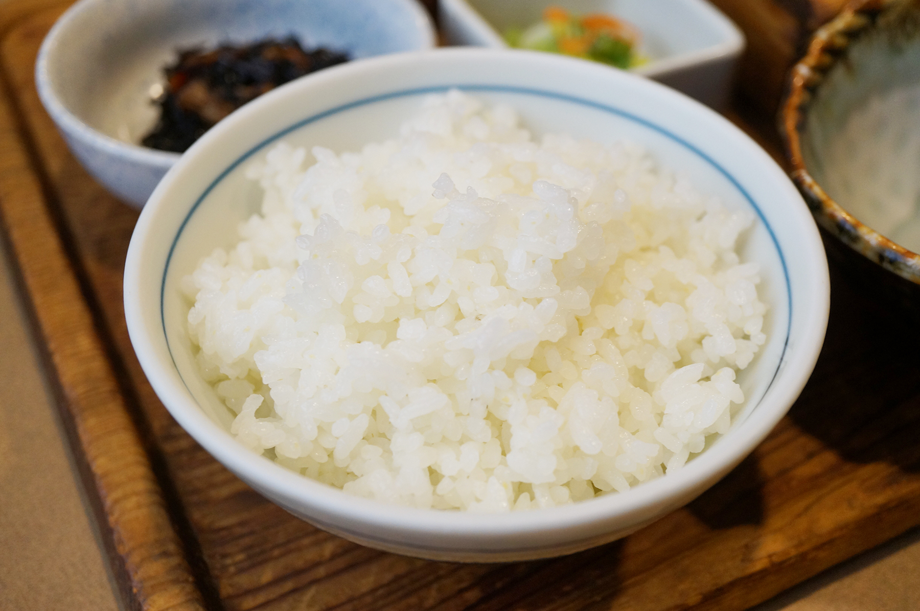 ランチはご飯の大盛りも無料です。お米は春日井の農家さんのものを使っているそうです。