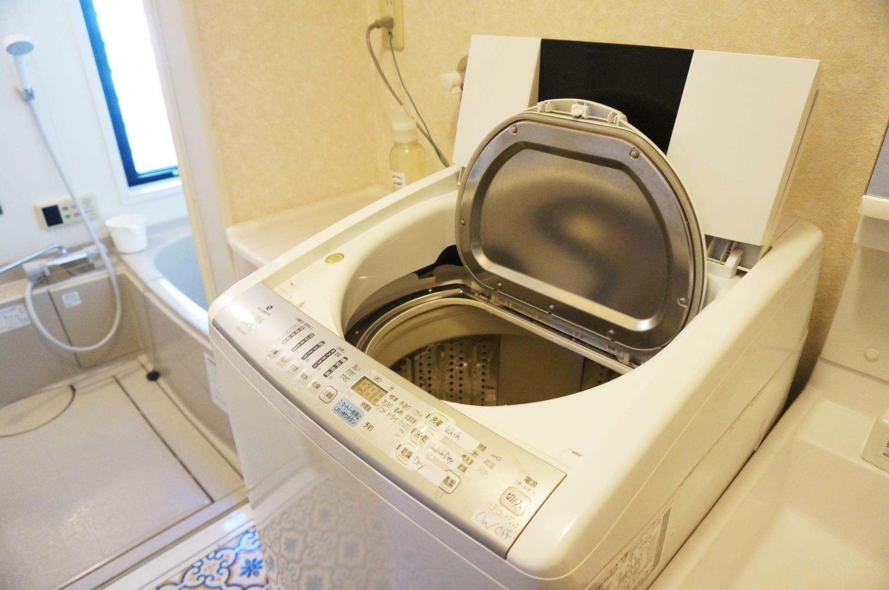 乾燥機能付きの洗濯機