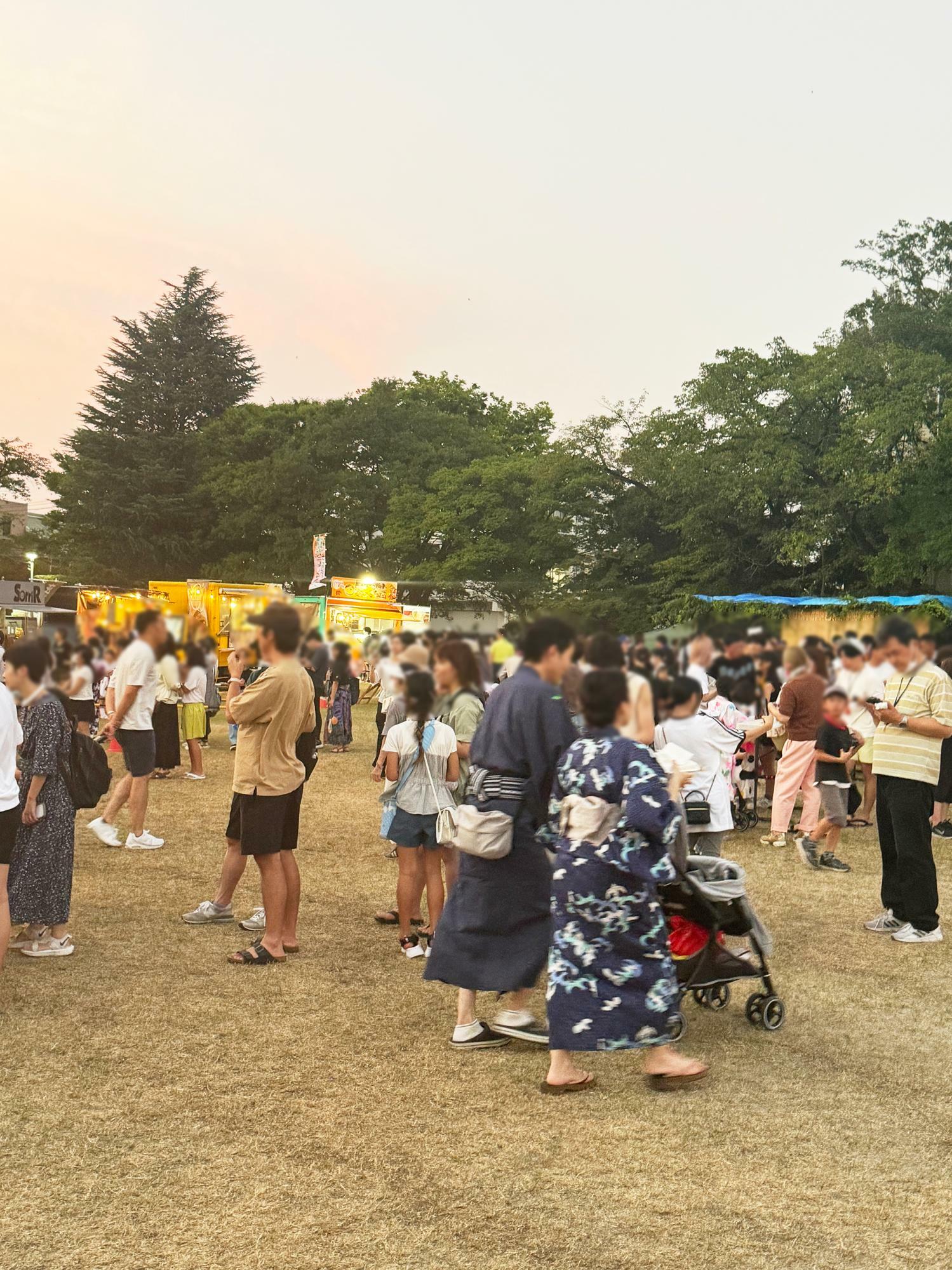 春見公園の会場内の様子