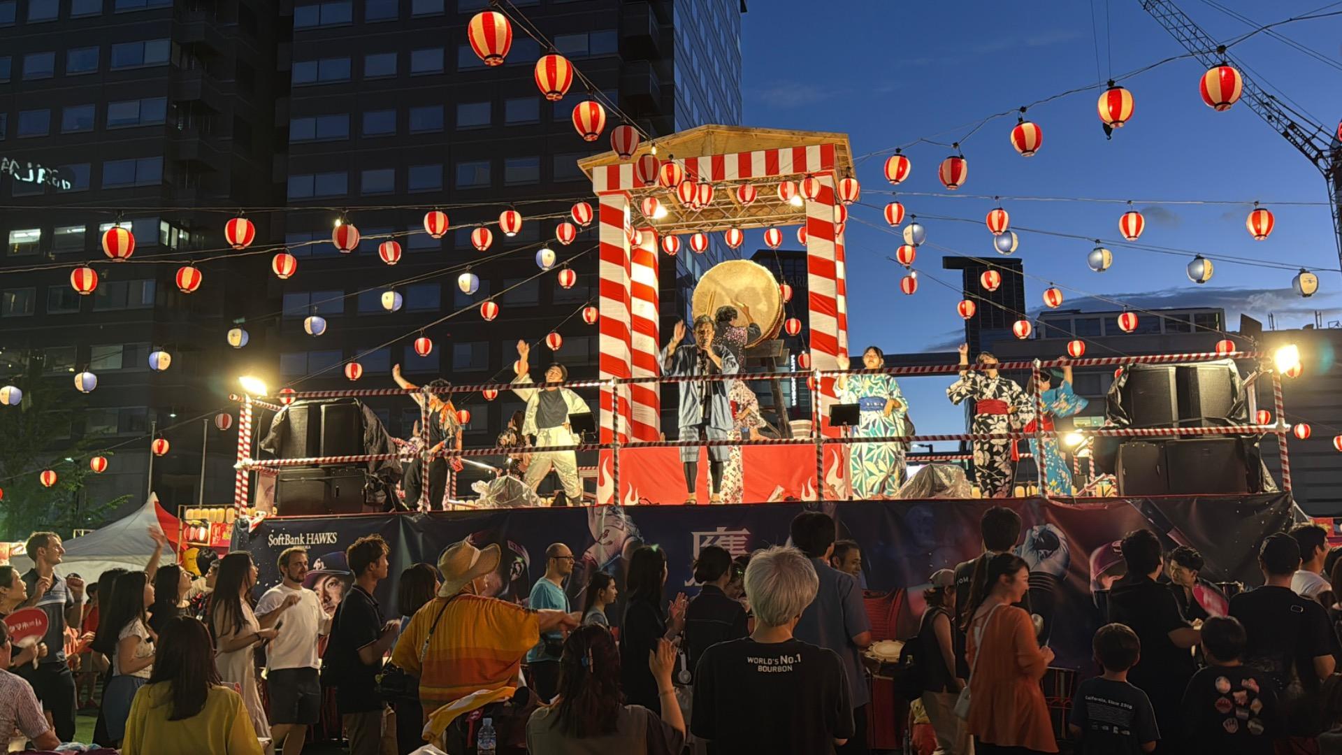 福岡市中央区】2025年夏も、連日天神で賑やかに開催中！夏祭りで盆踊り