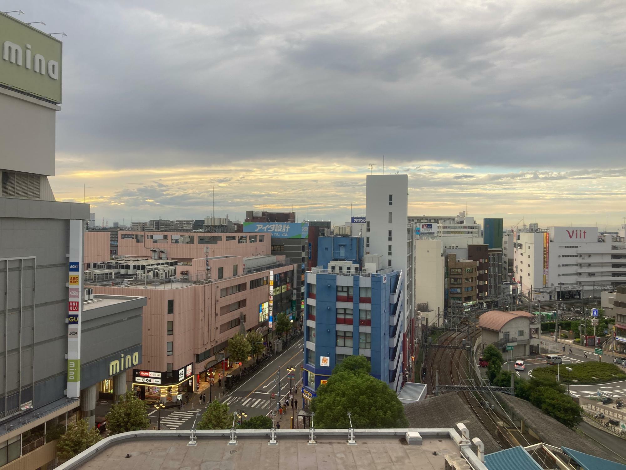 イトーヨーカドー津田沼店7階からの景色