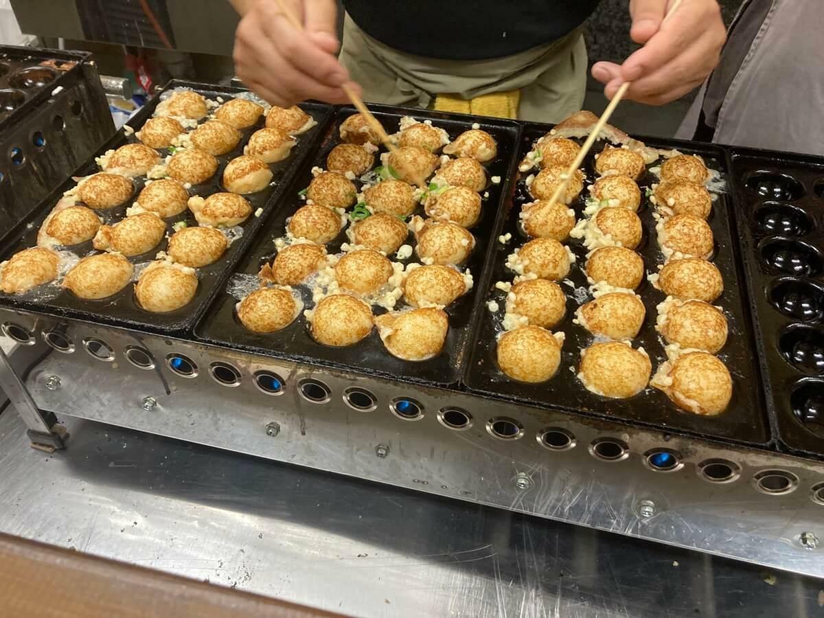 たこ焼きは必ずできたてを提供してもらえる