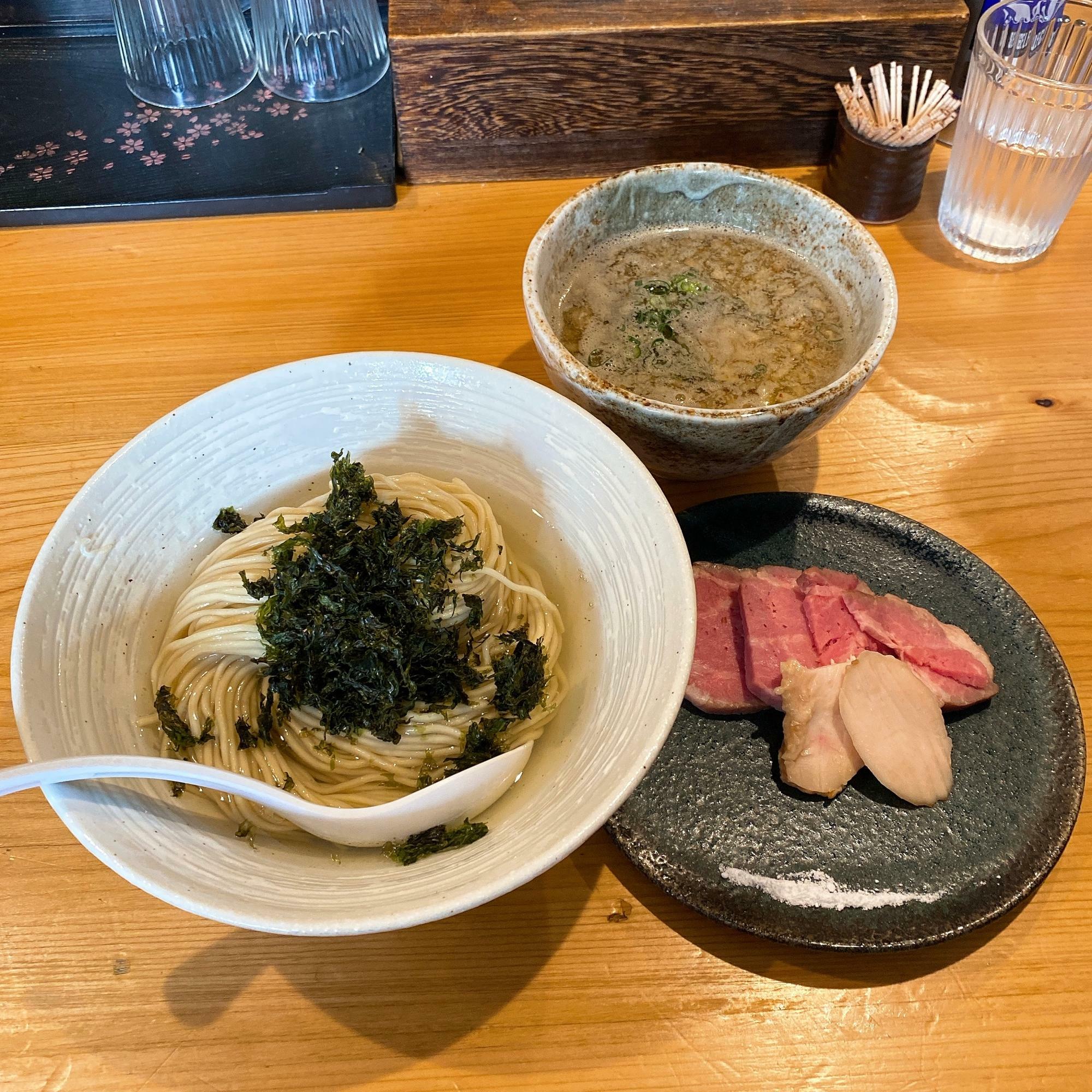 特製昆布水つけ麺（煮干し）(¥1,300)