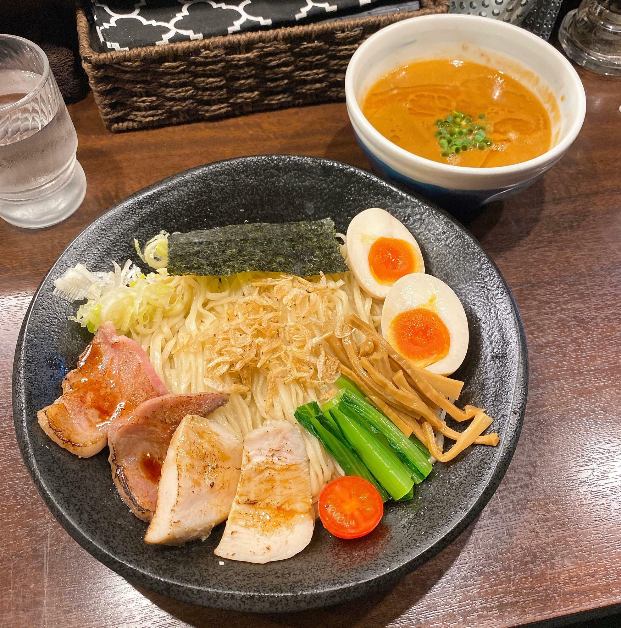 ガンコン海老つけ麺、中盛り(¥1,200)
