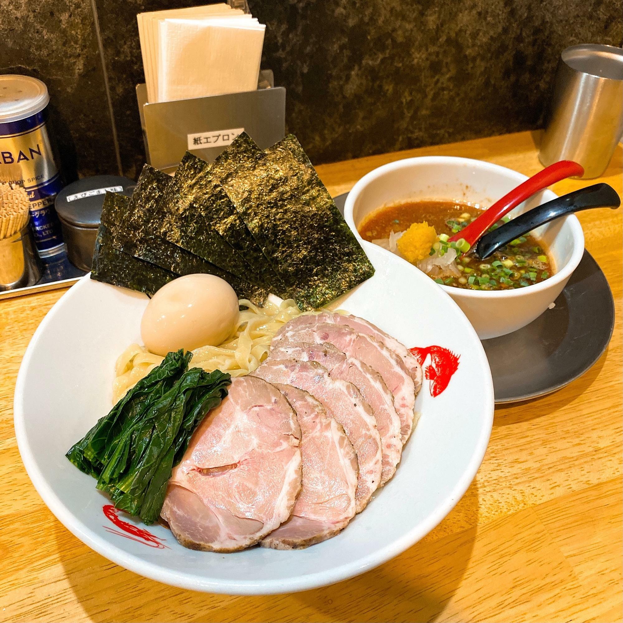 特選海老白湯つけ麺(¥1,050)