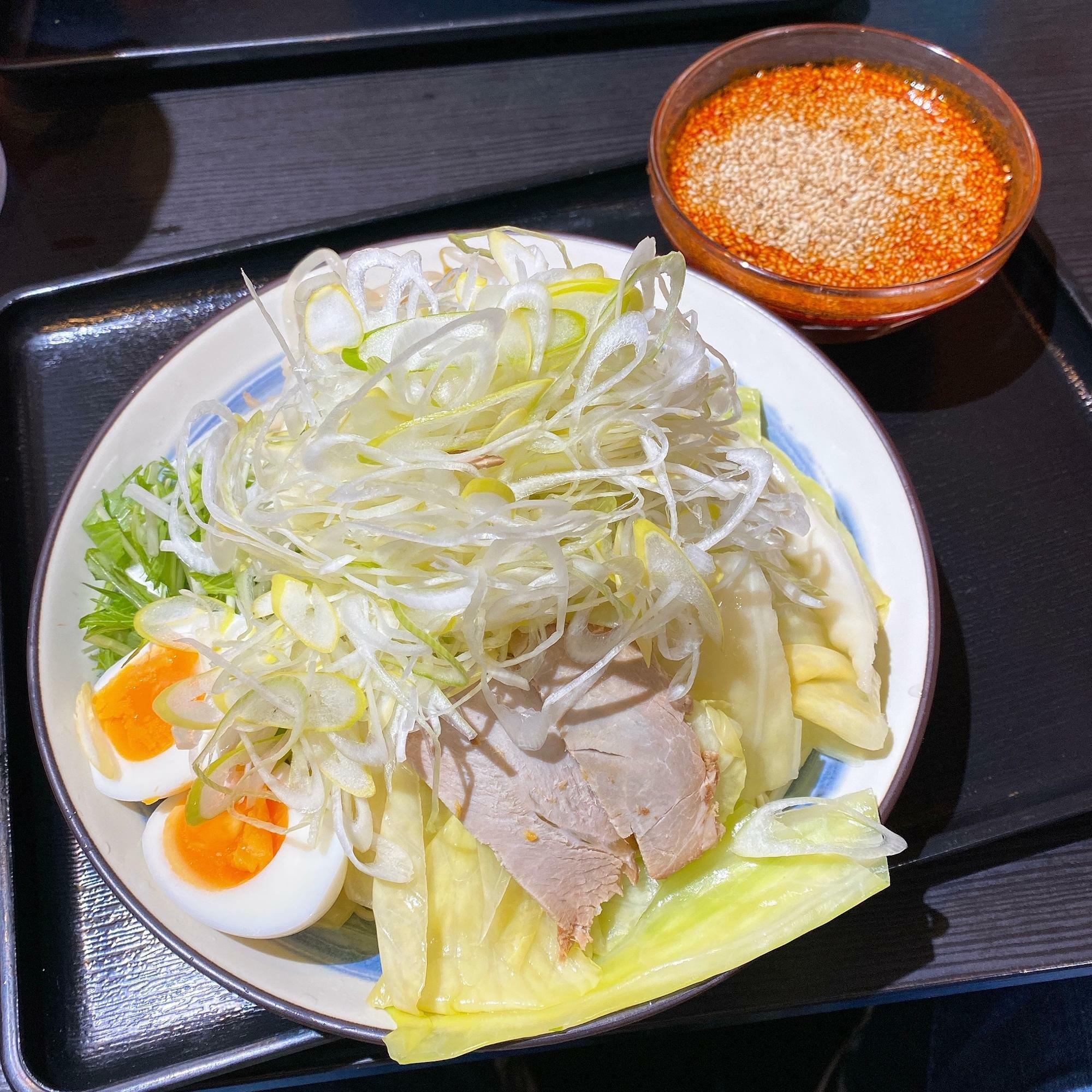 広島流つけ麺、辛さ10倍、キャベツ(¥900)