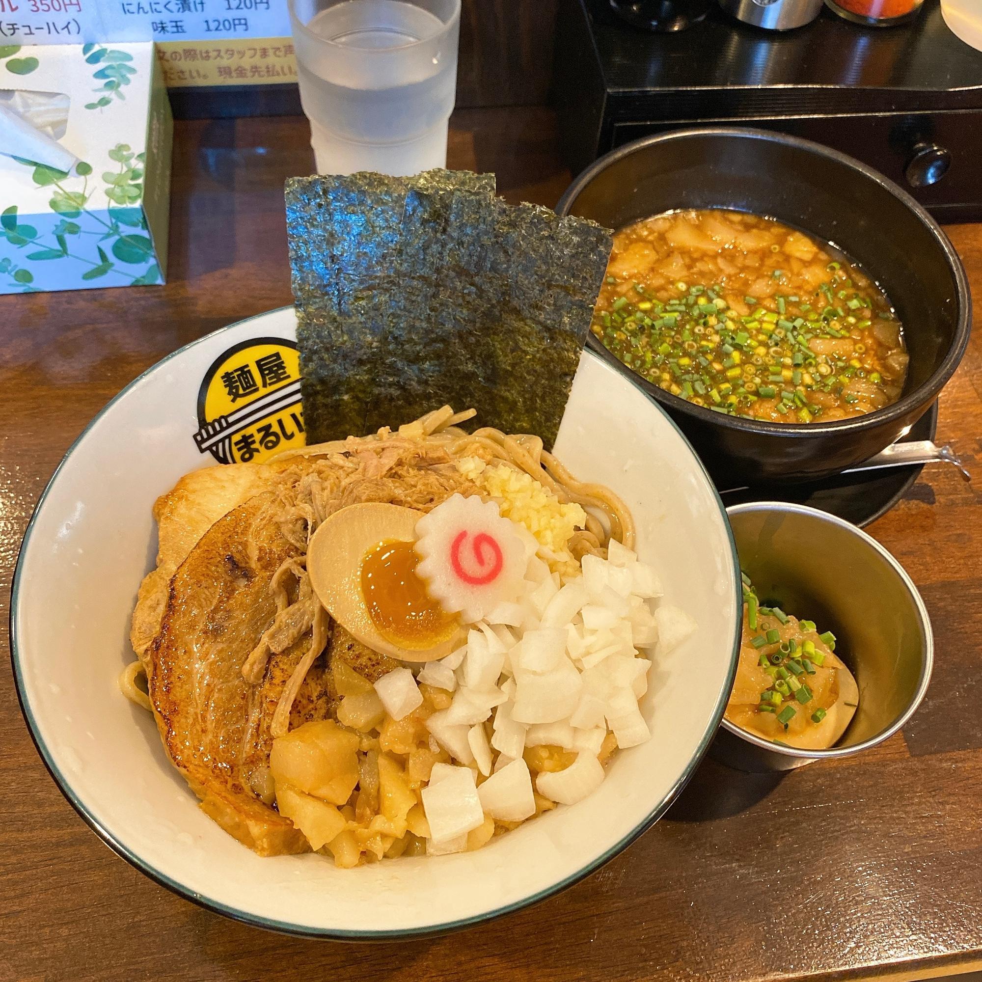 つけ麺、味玉(¥950、¥120)