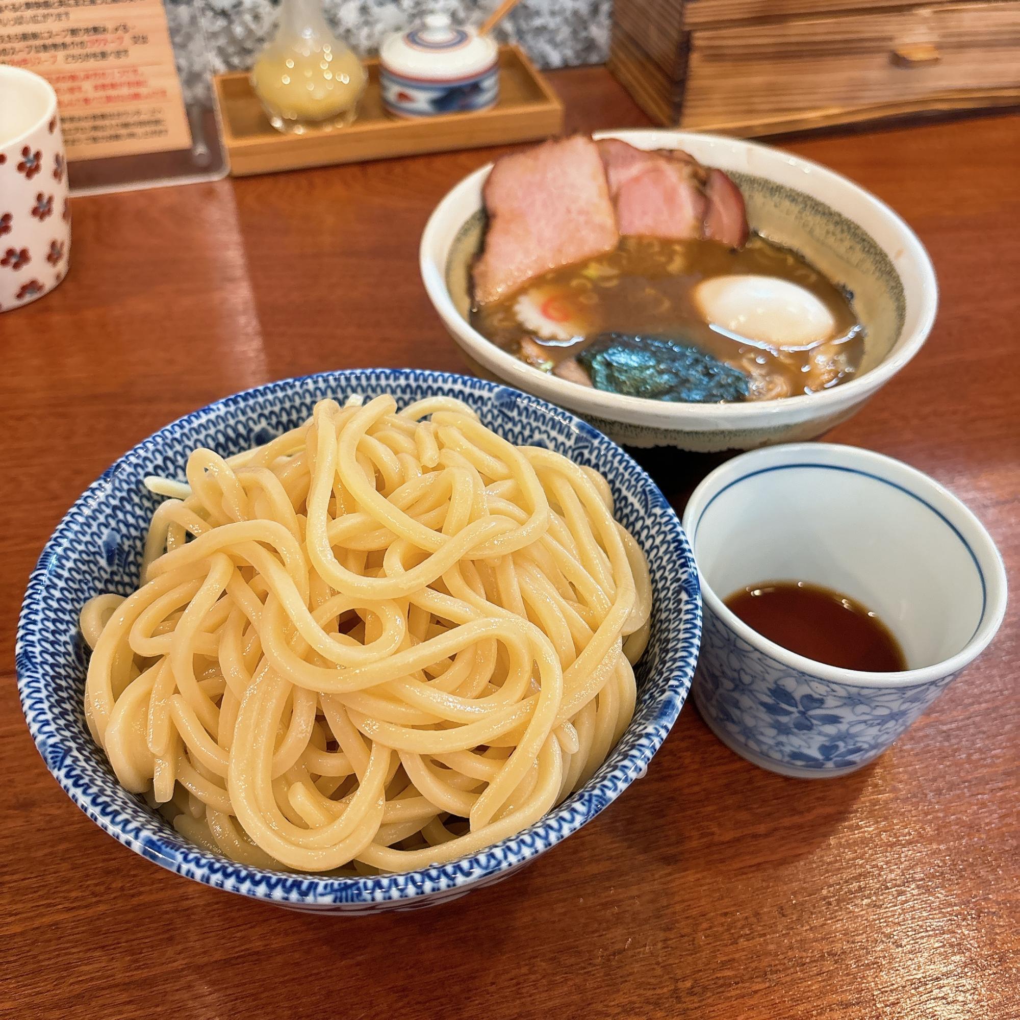 チャーシューつけソバ（並）、味つけ玉子