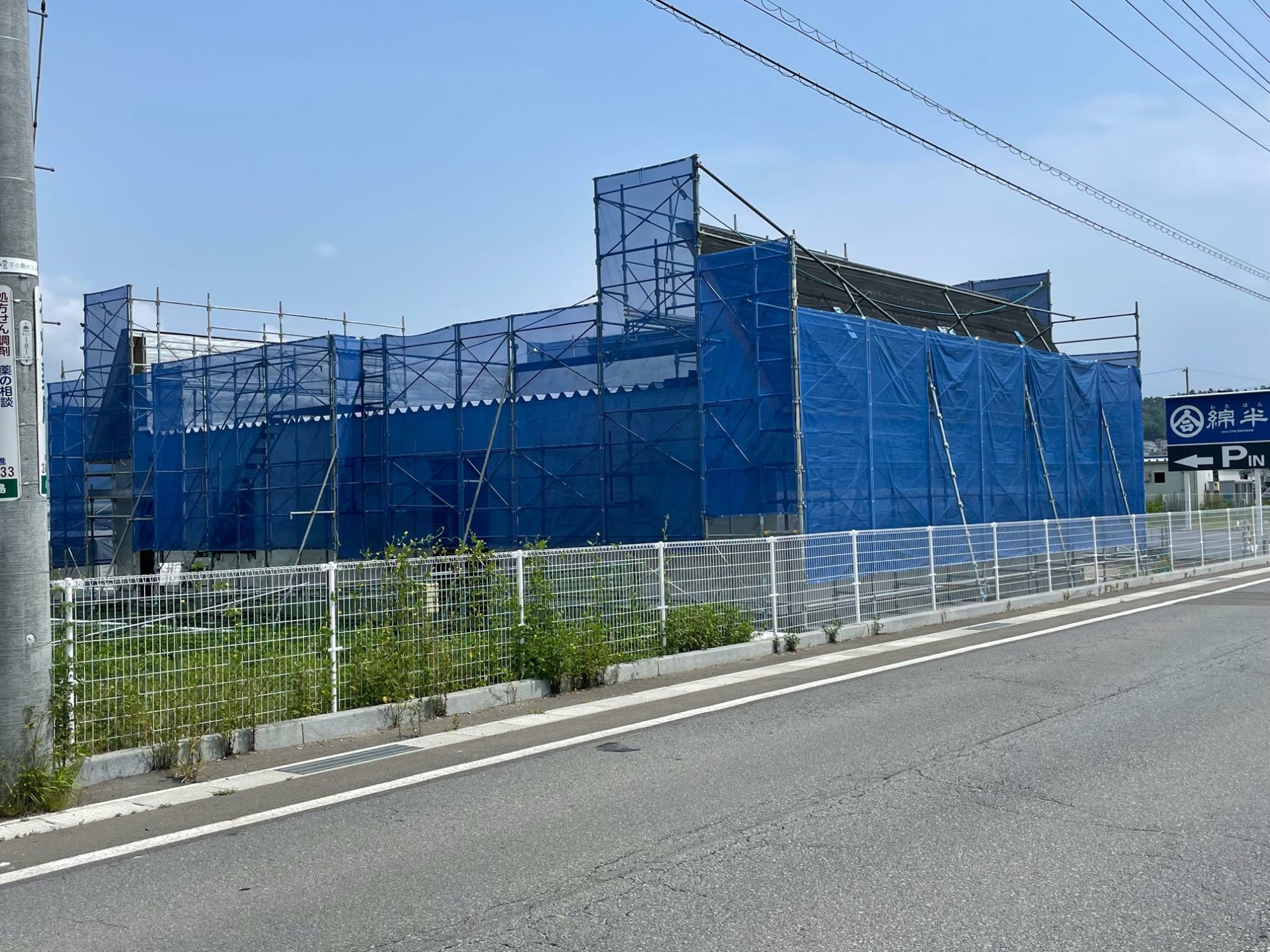 建設中のシャトレーゼ上田しおだ野店