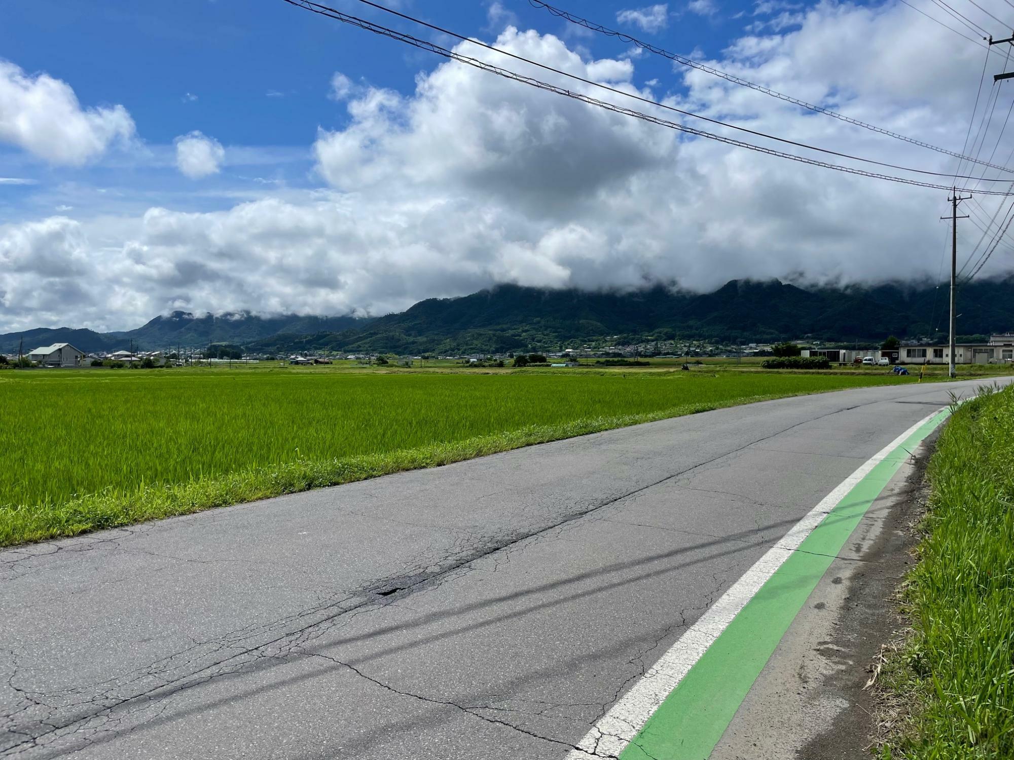 塩田平の水田地帯