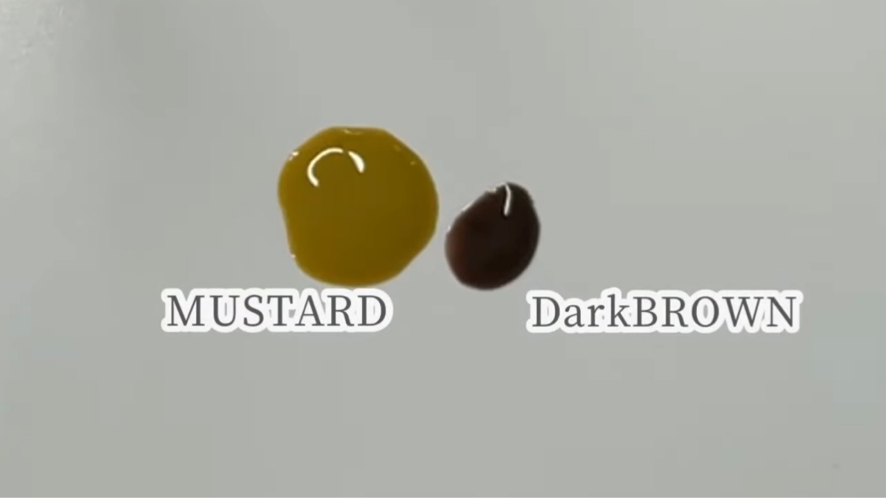 MUSTARD ２：Dark BROWN 1で混ぜる