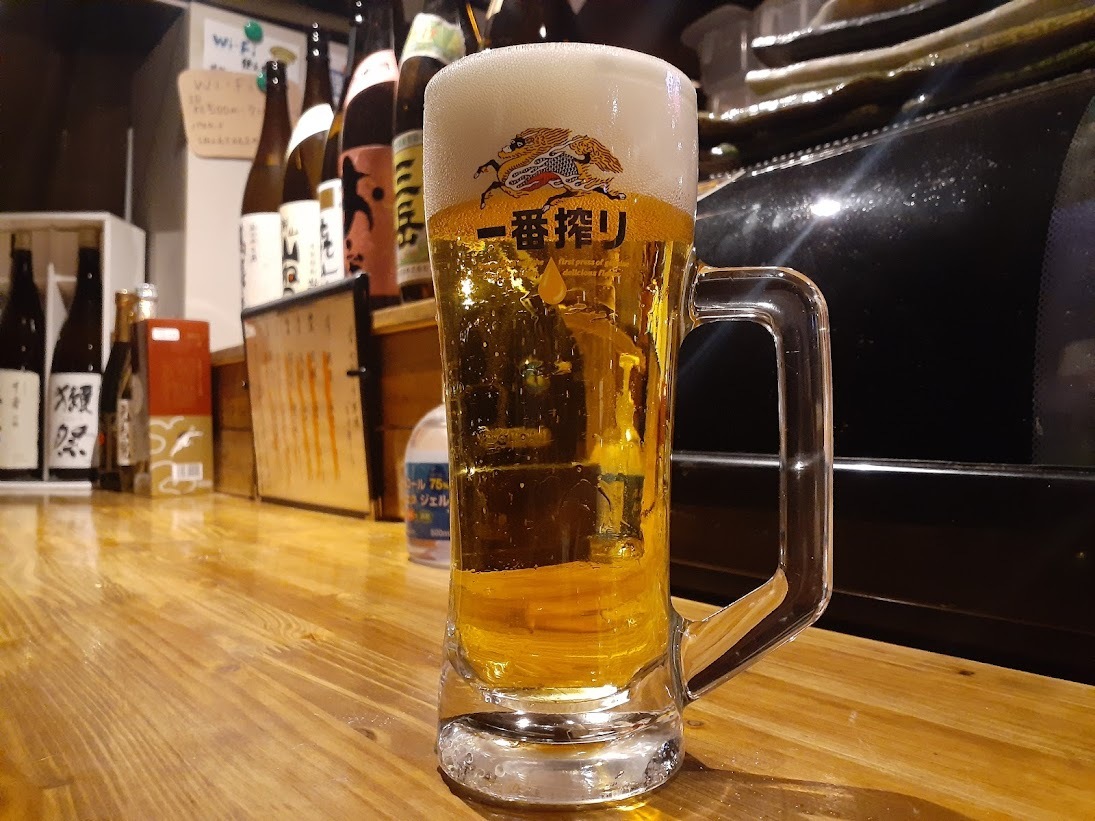 「キリン生ビール一番搾り」で乾杯！