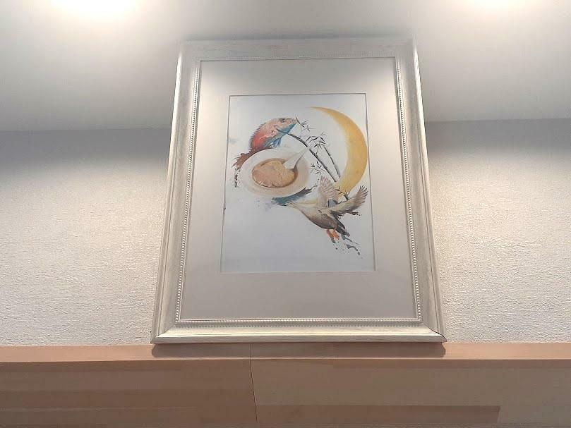 鯛と鴨が描かれたオリジナル作品