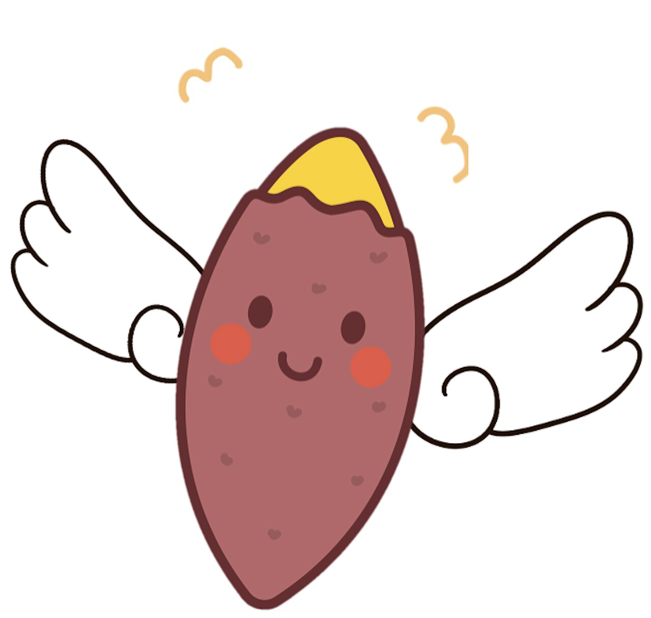 焼き芋の天使イメージ（笑）