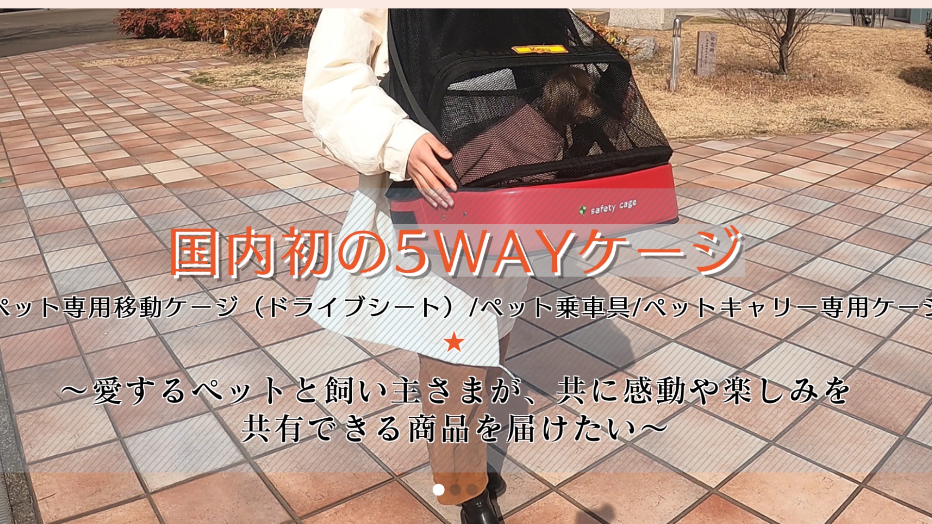 横須賀市】日本初☆病気の愛犬のために開発！5wayペット用移動用ケージ