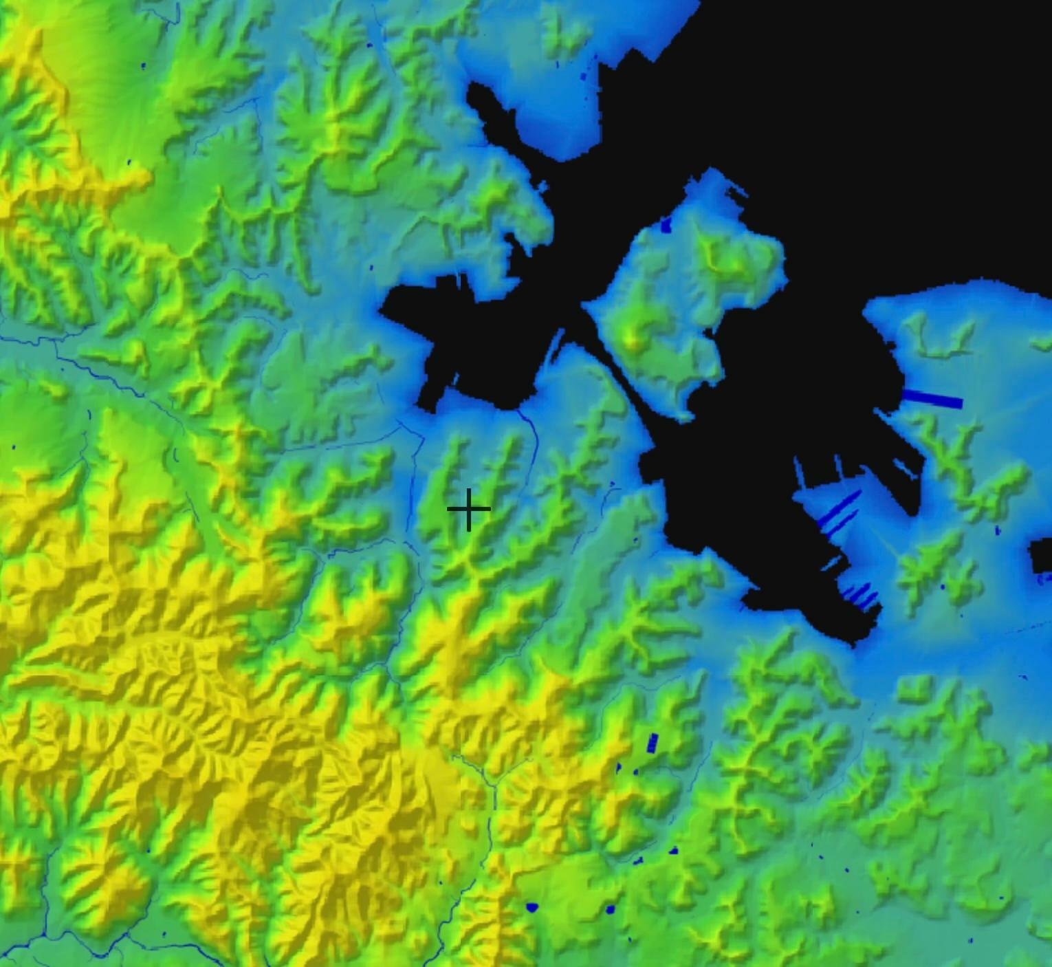 出典：地理院地図/GSI Maps　デジタル標高地形図 