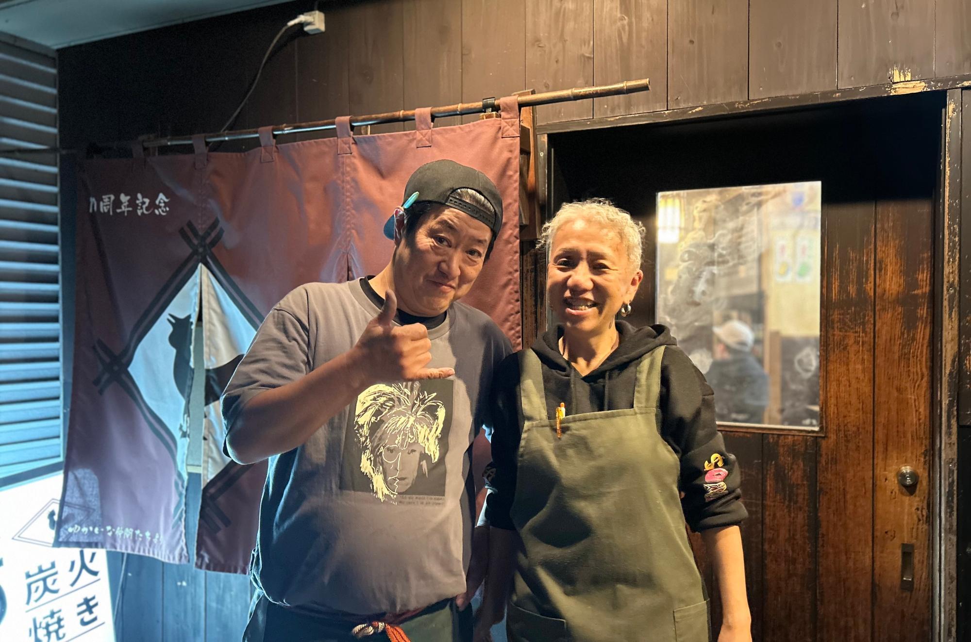 店長加藤さんと奥様