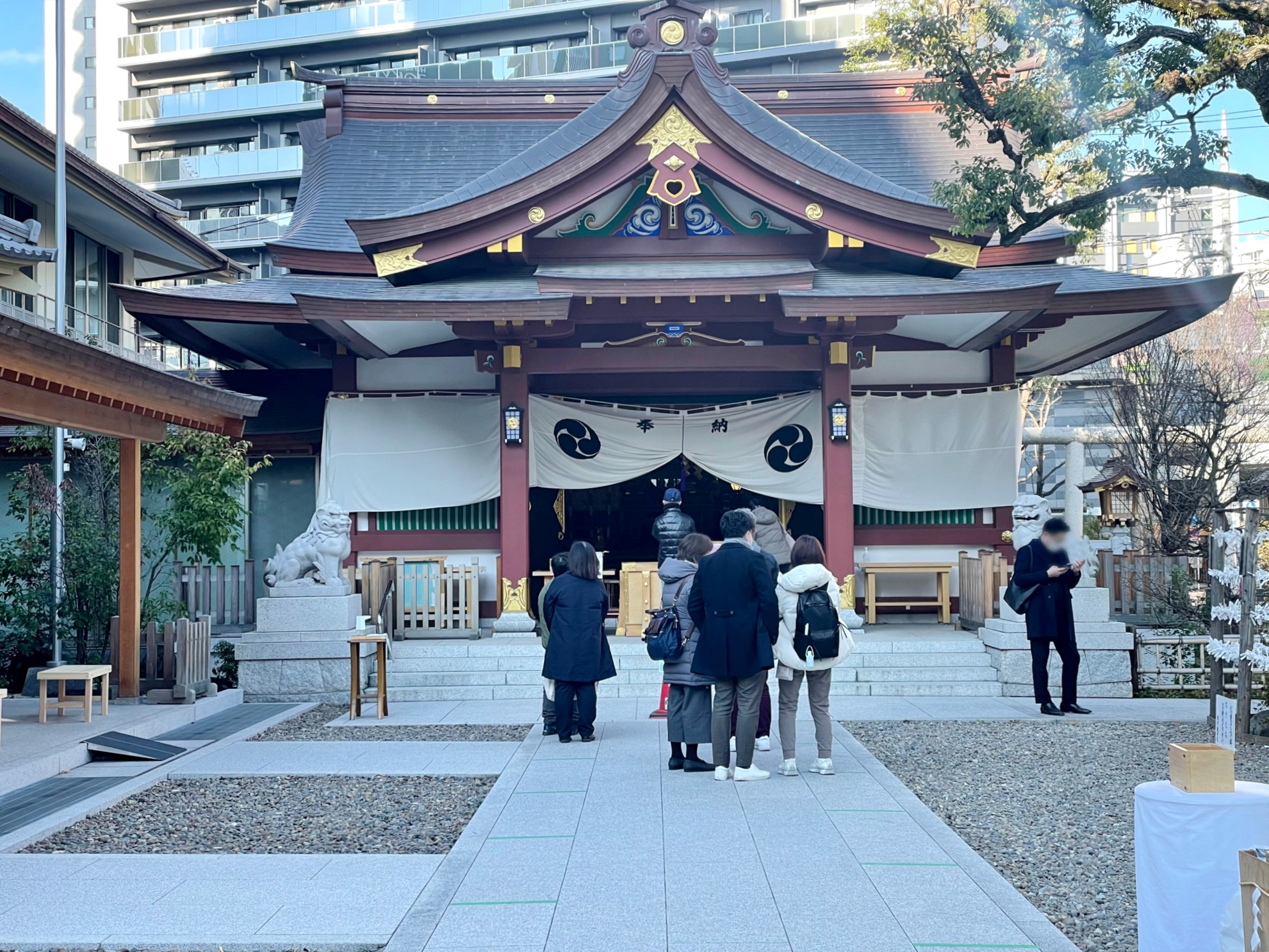 新しくなった蒲田八幡神社