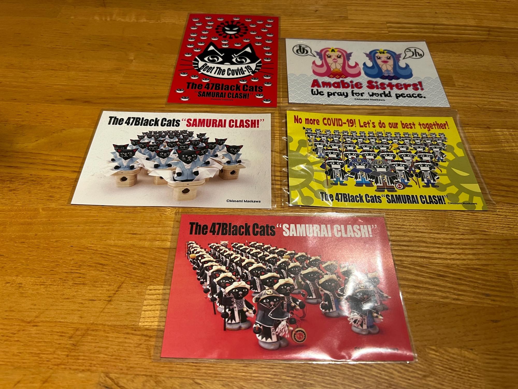 ふるさと納税 兵庫県 赤穂市 The 47 Black Cats 招き猫 堀部安兵衛 ふるさと納税絵本『赤穂義士物語-The 47 Black Cats-』 DVD アート