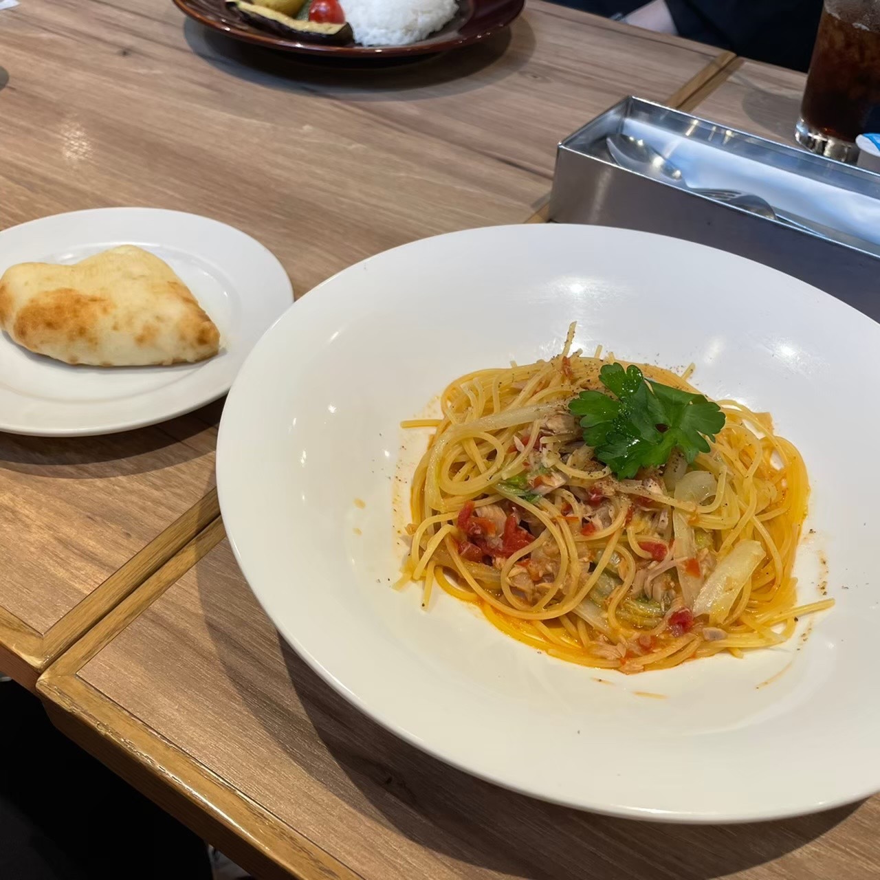 ツナと白菜の柚子胡椒パスタ（９８０円）