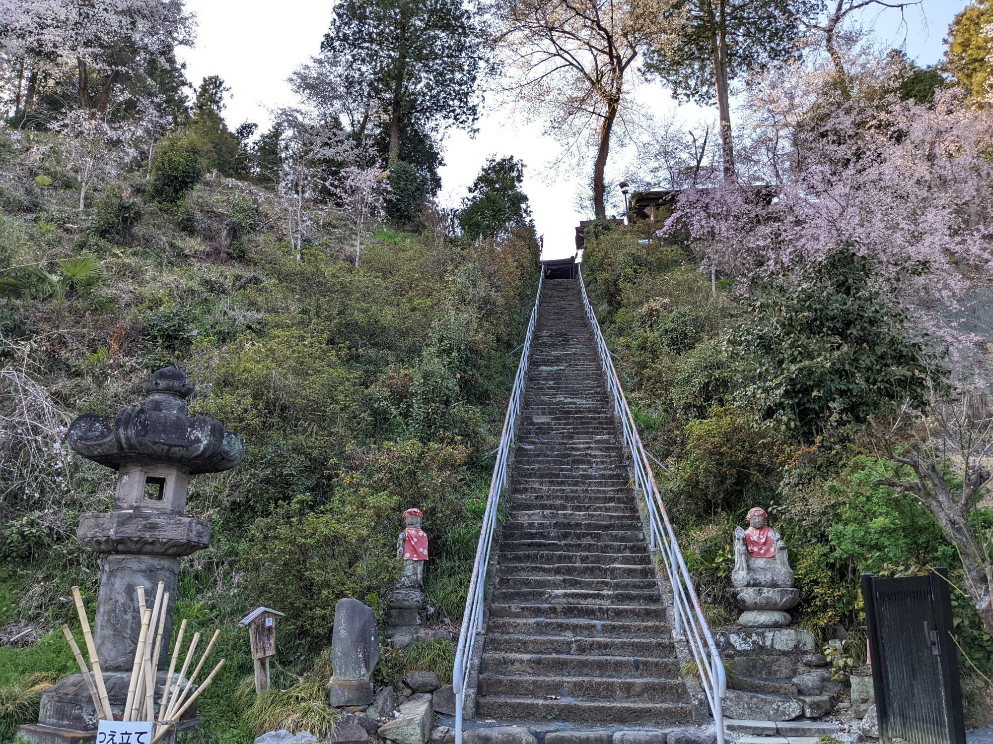 24番法泉寺前の階段は117段