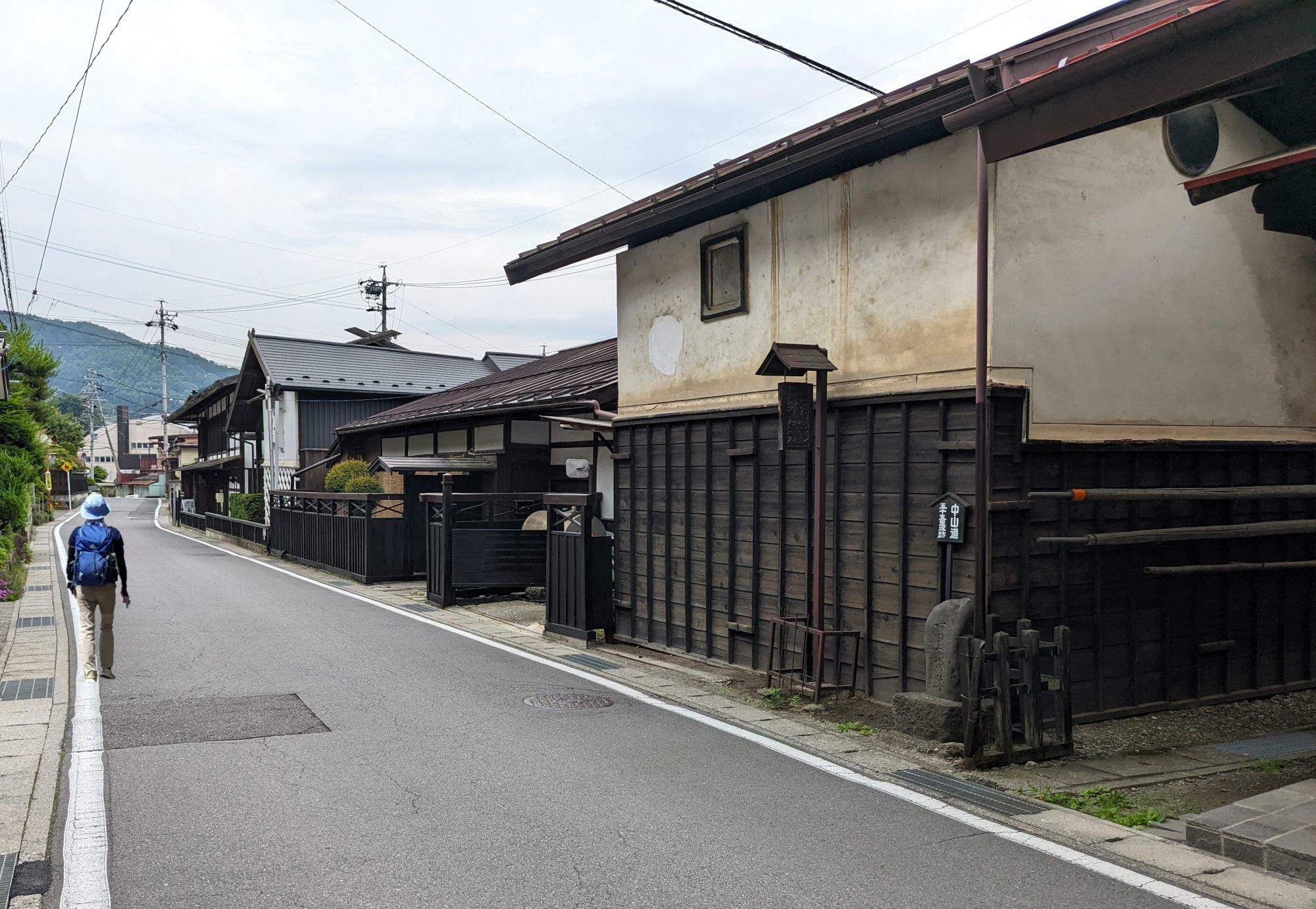 中山道　下諏訪宿（長野県諏訪郡下諏訪町）