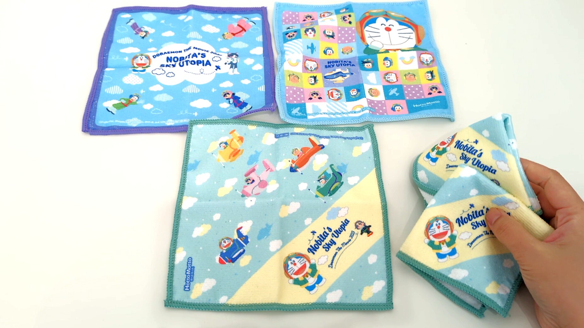 ほっともっと】ドラえもんのオリジナルハンドタオル、第二弾も ほっともっと】ドラえもんのオリジナルハンドタオル、第二弾も