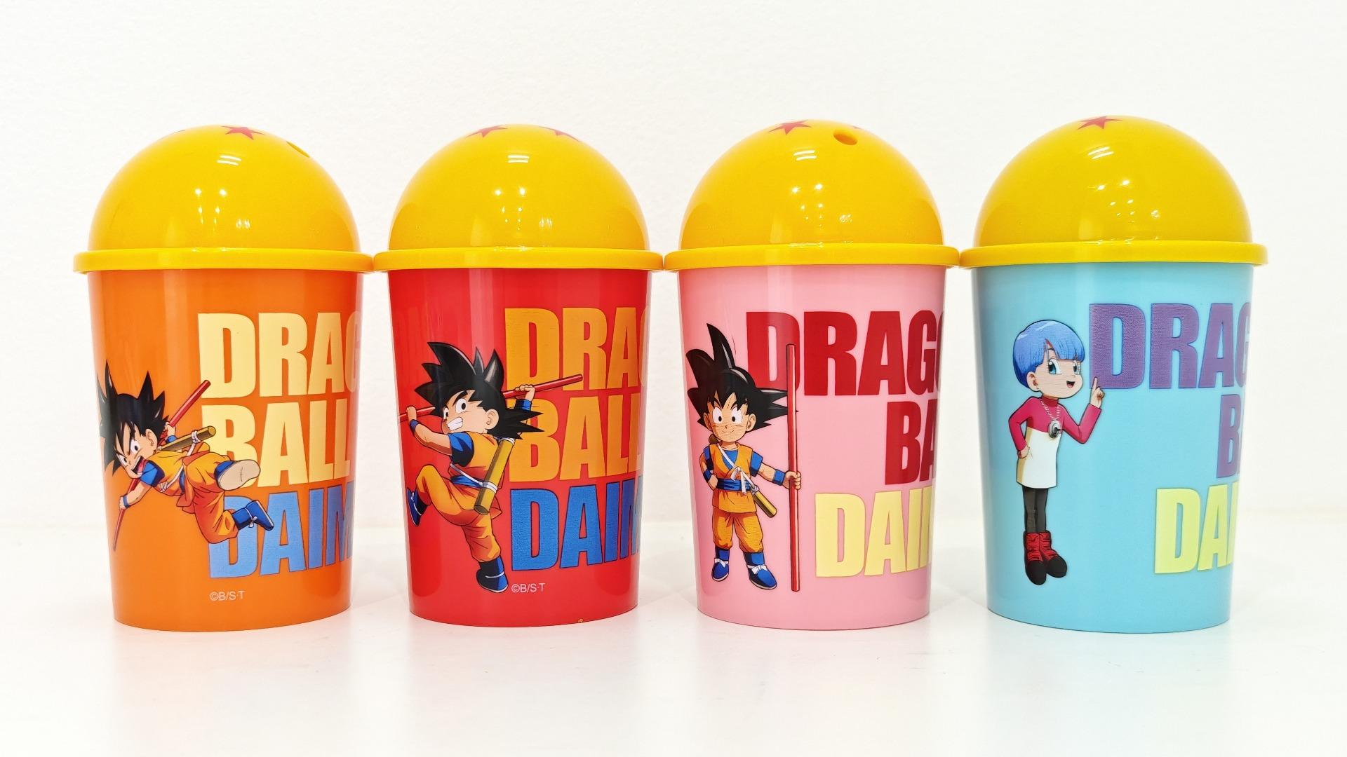 アサヒ ドラゴンボール DAIMA 蓋付きコップ 全4種 32点セット コレ無料!】アサヒ飲料で貰えるドラゴンボールの蓋つきコップの