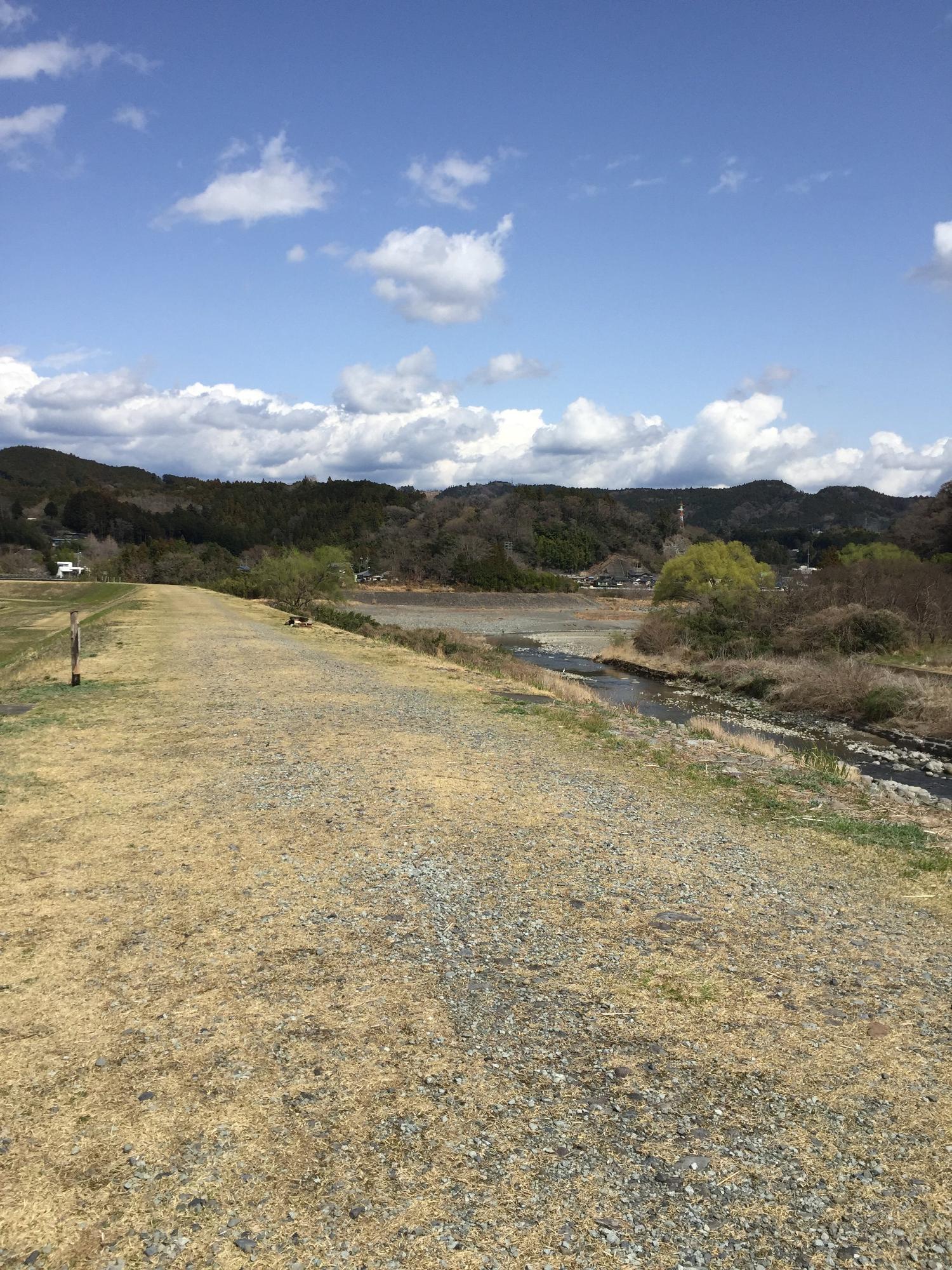 新長田橋からは川沿いに遊歩道になっています。