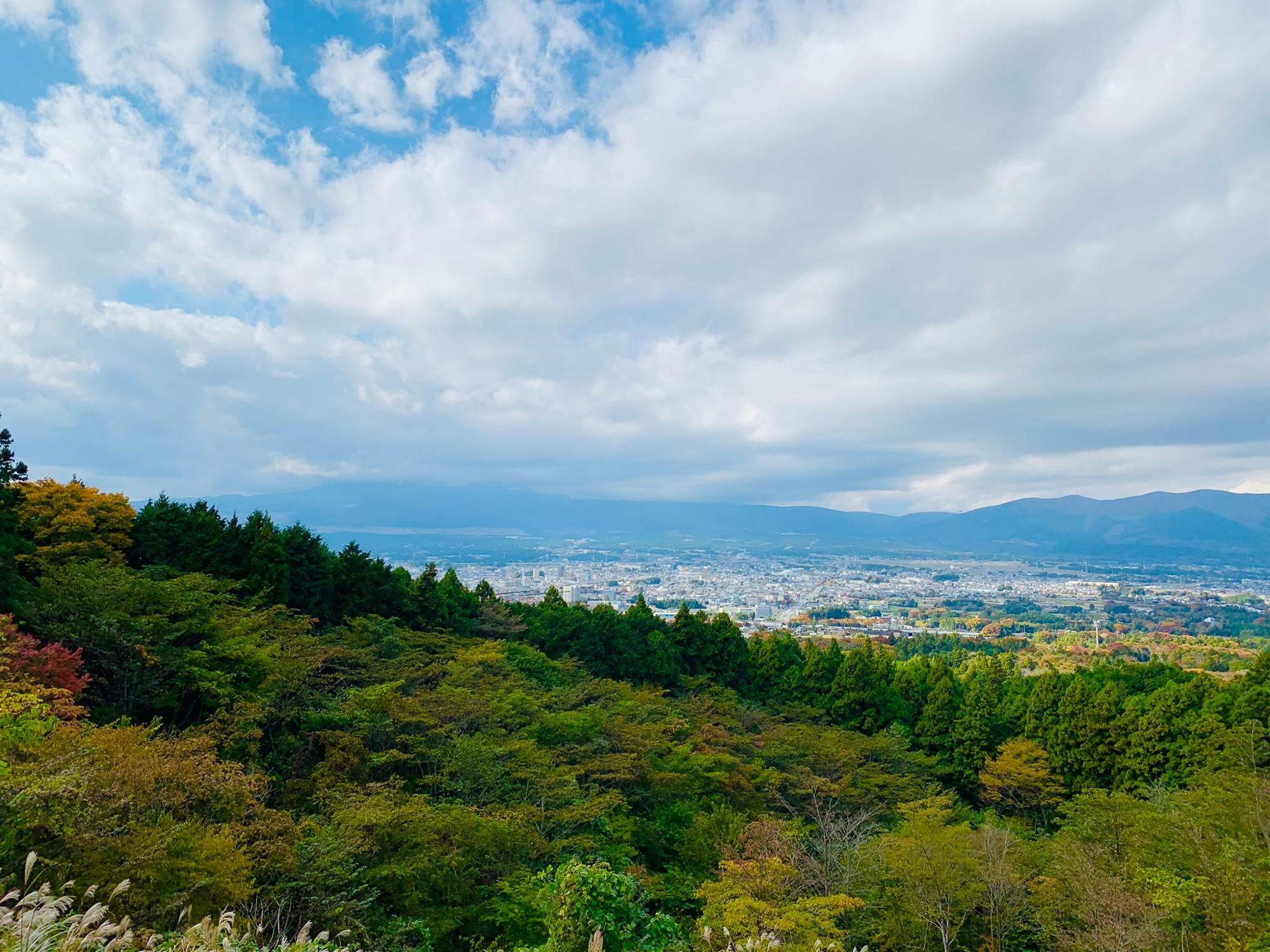 富士山が見えなくて残念