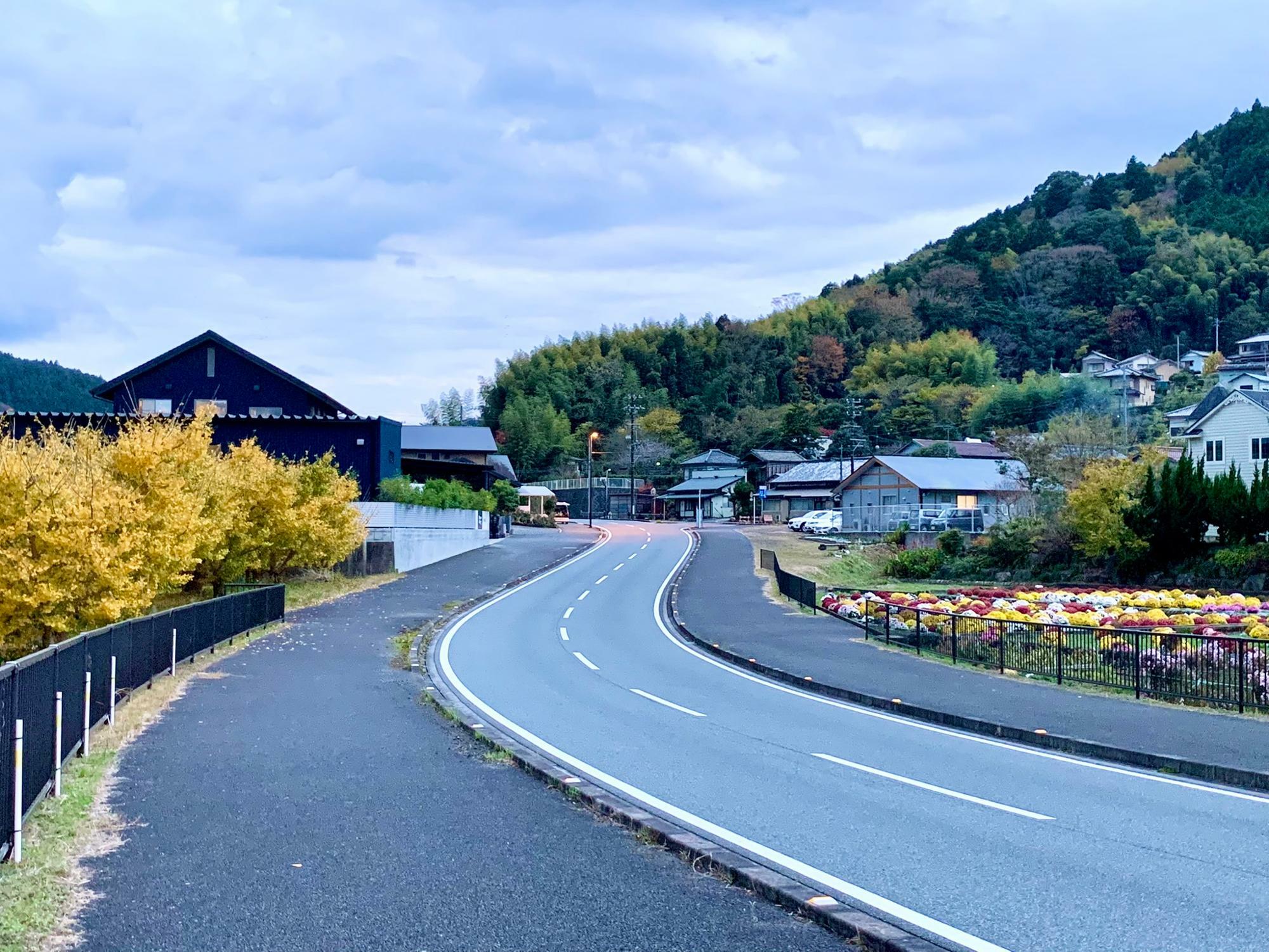 道路から見るとこんな感じです