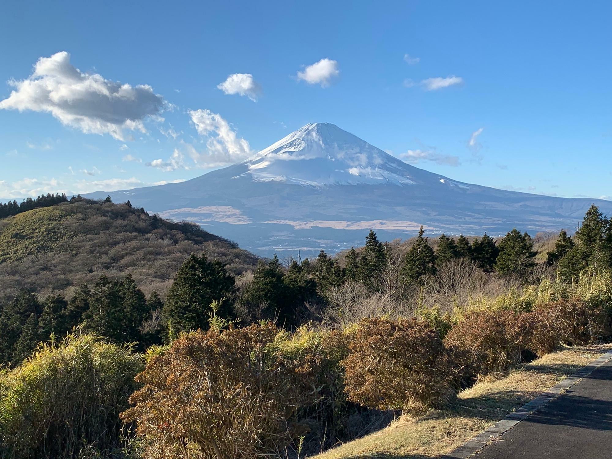 駐車場からの富士山