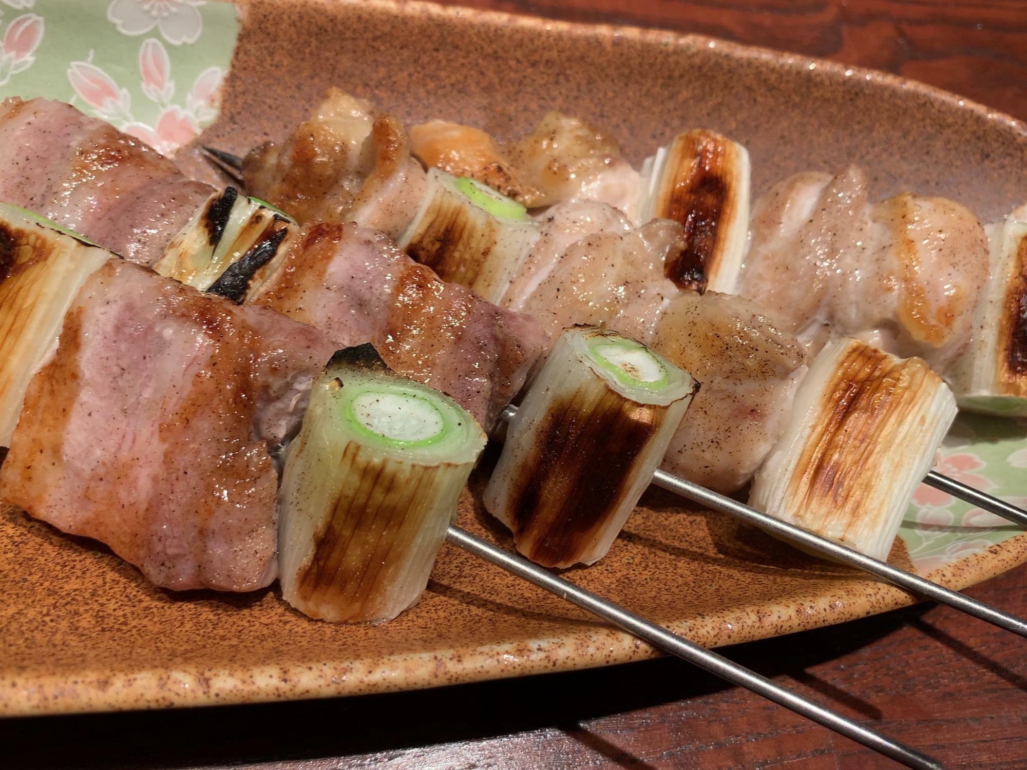 ぶた串ととり串