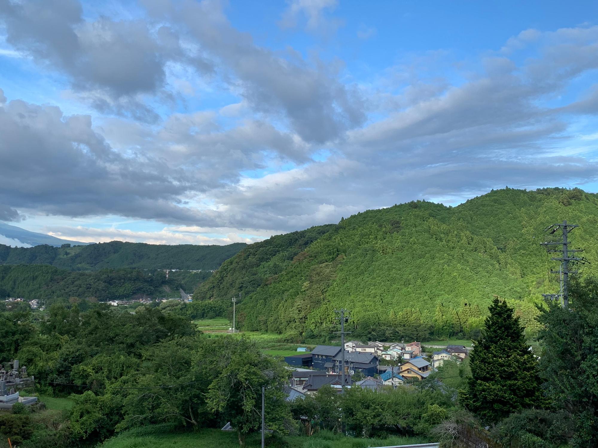 龍興寺境内からの景色