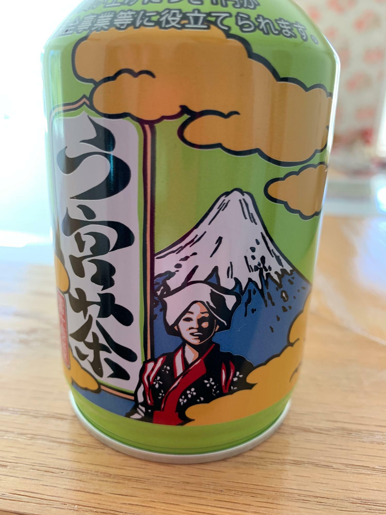 左側には富士山と茶摘み娘がデザインされています