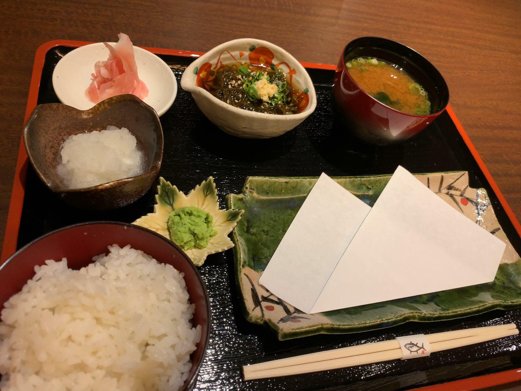 鮮魚高木さんのアジフライ定食